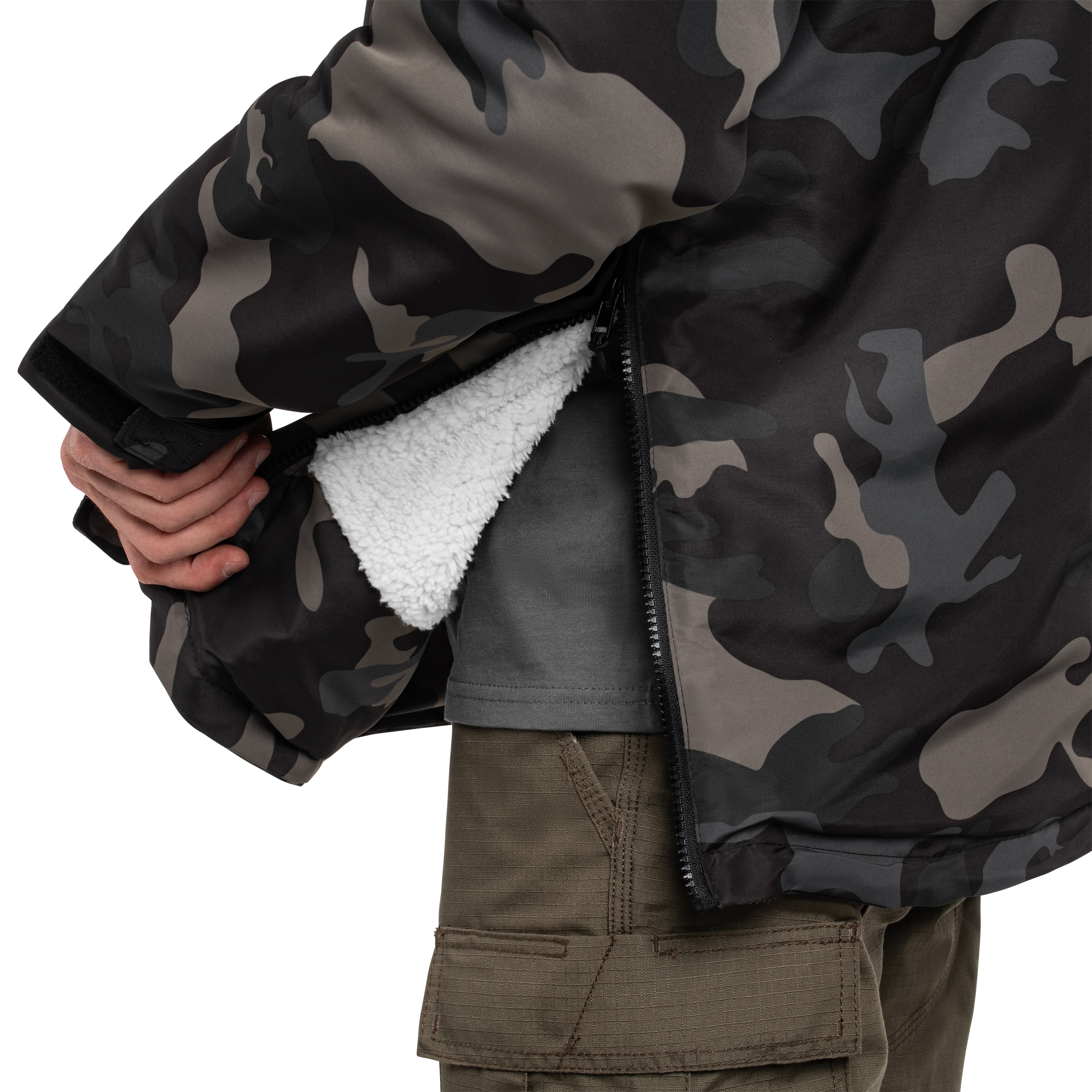 Куртка Brandit Sherpa Windbreaker - Dark Camo