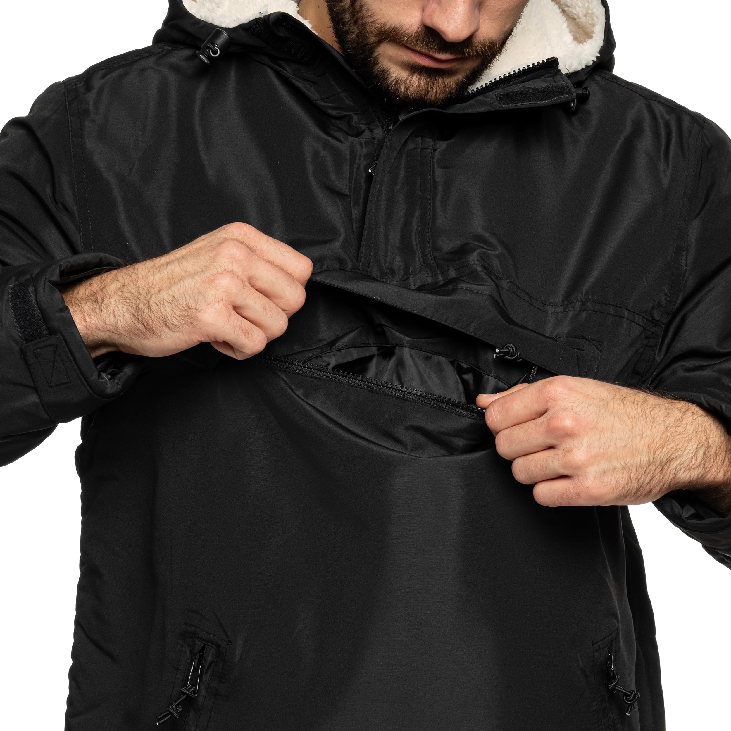Куртка Brandit Sherpa Windbreaker - Black