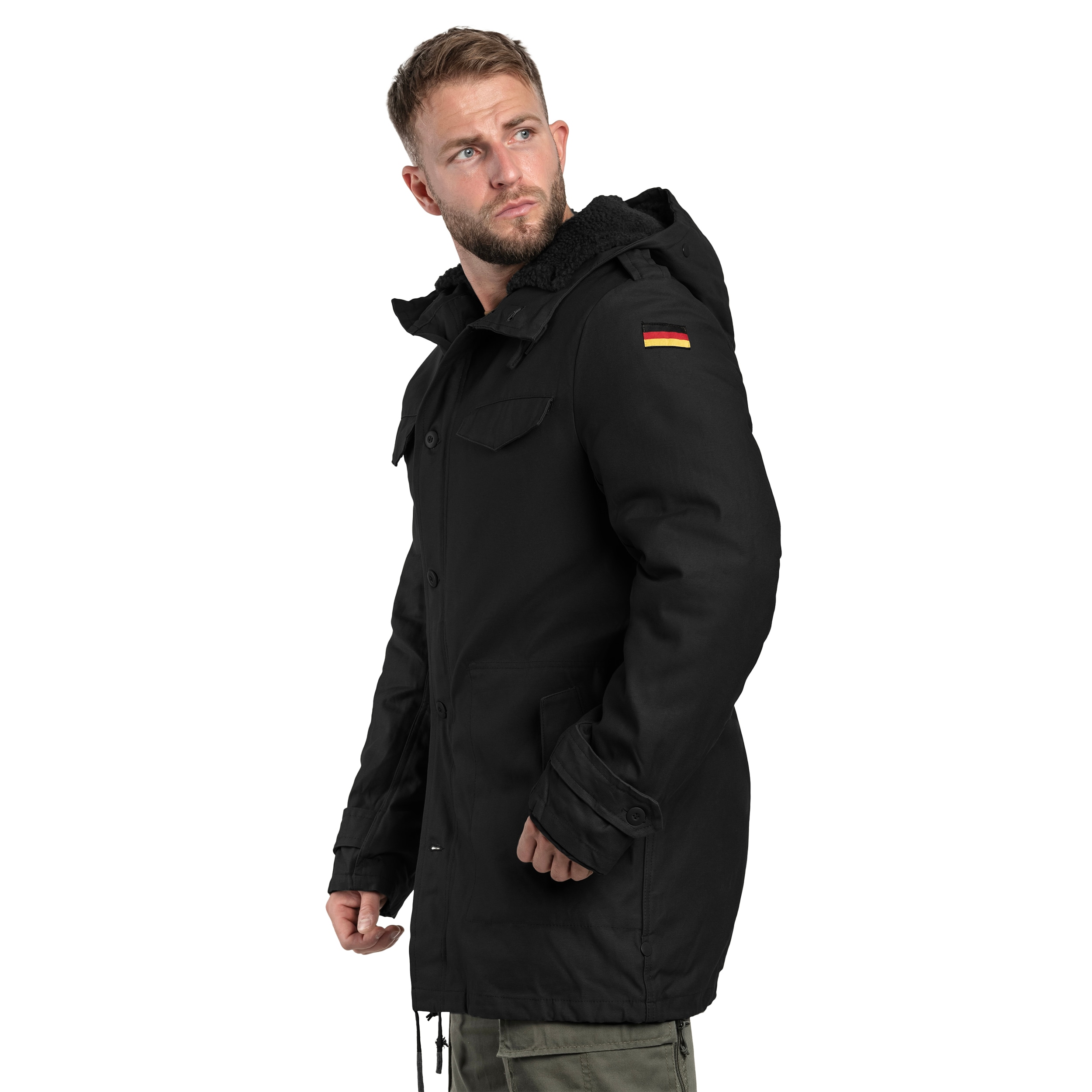 Kurtka Brandit BW Parka Flag - Black