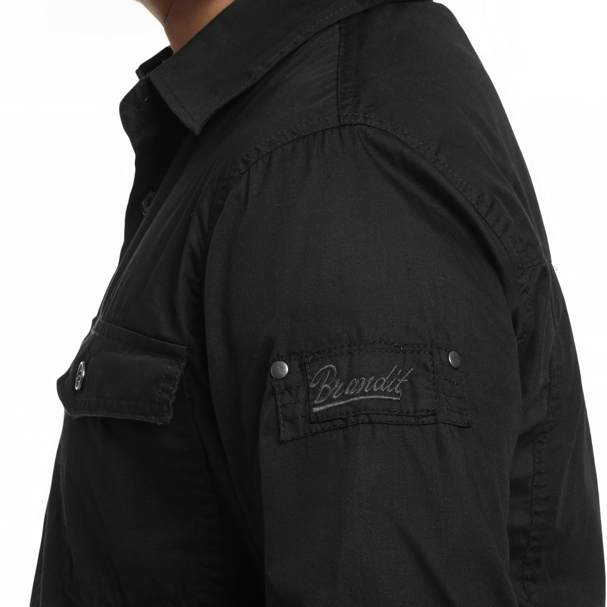 Koszula Brandit Slim Fit Long Sleeve - Black