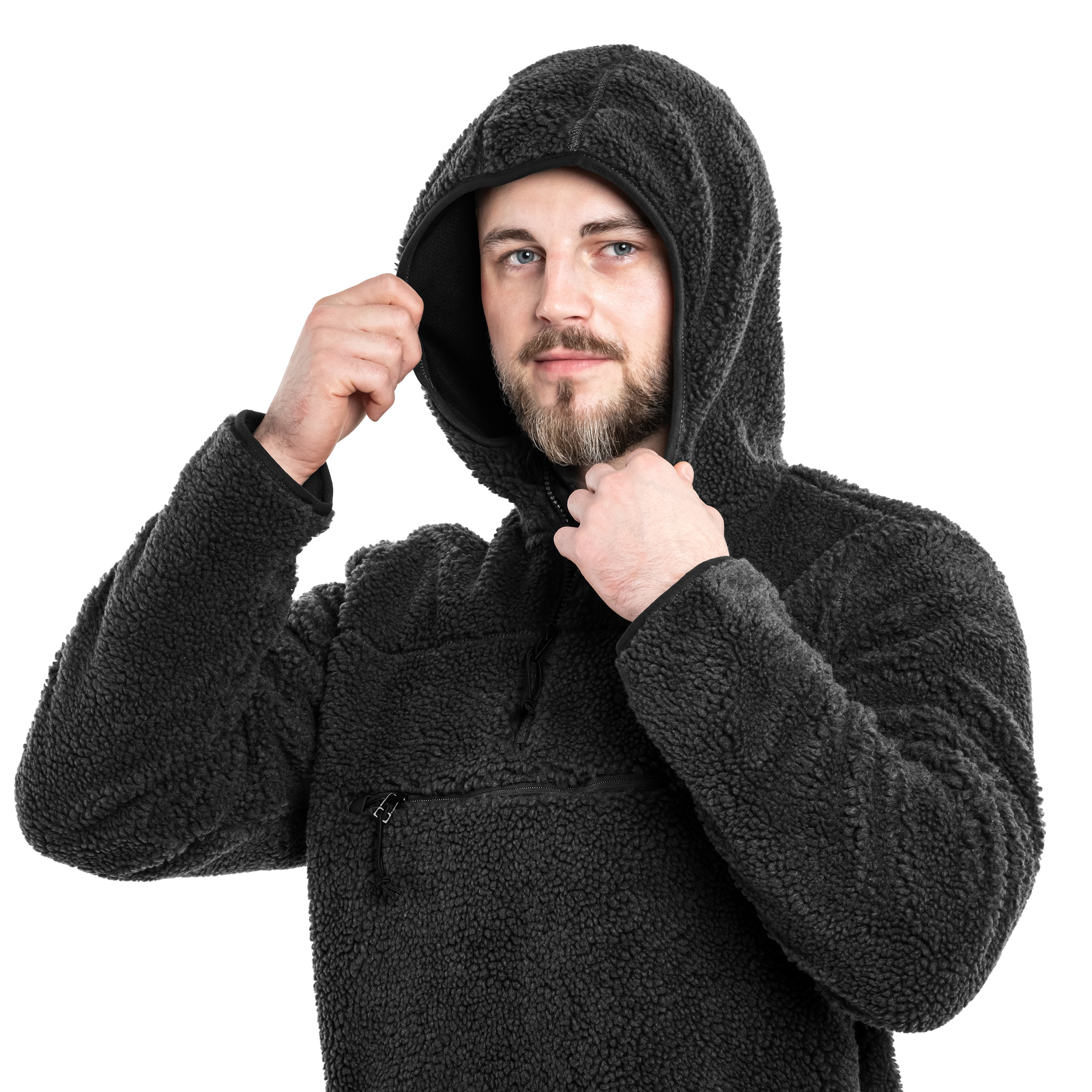 Polar Brandit Teddyfleece Worker Pullover - Black