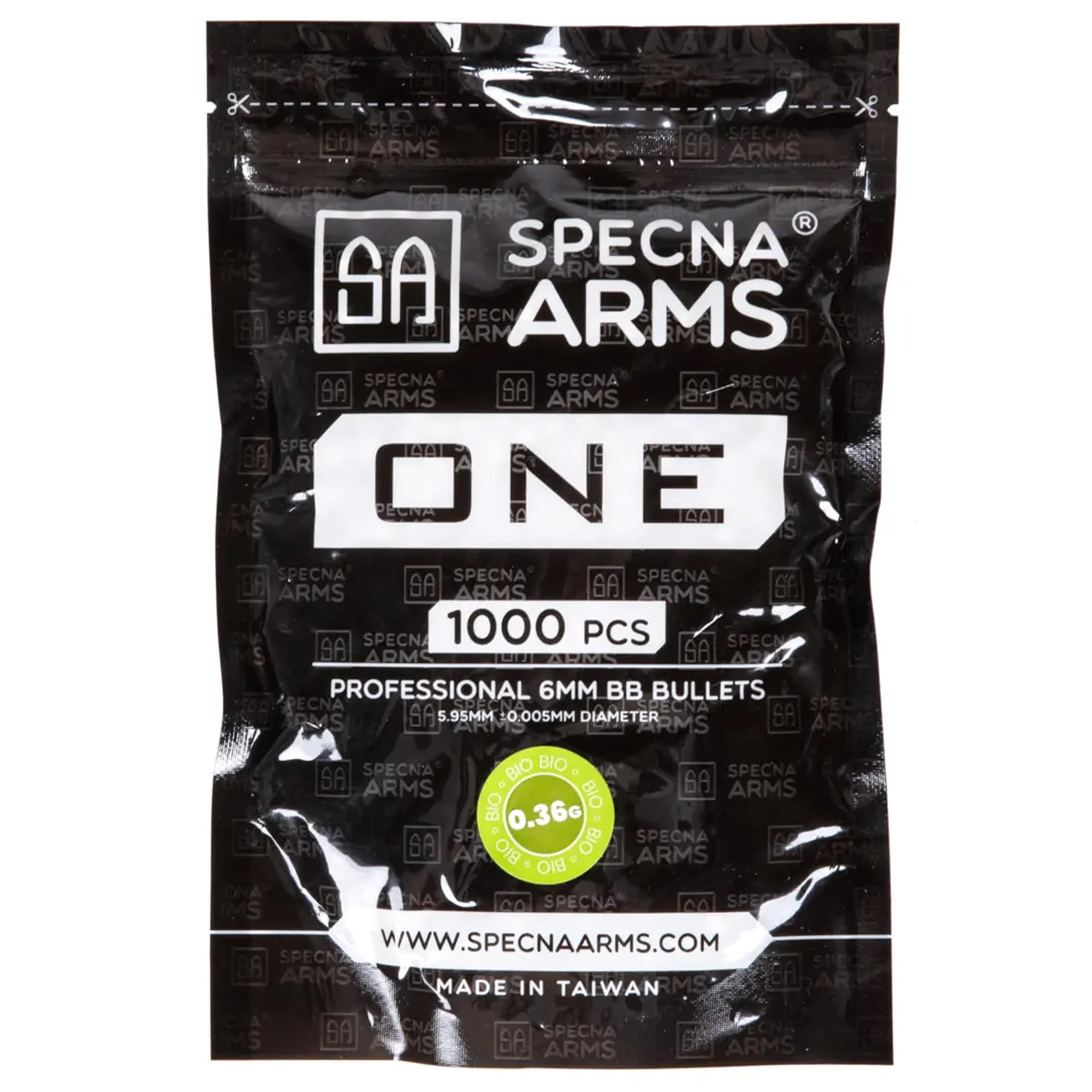 Kulki ASG biodegradowalne Specna Arms One Bio 0,36 g 1000 szt. - Białe