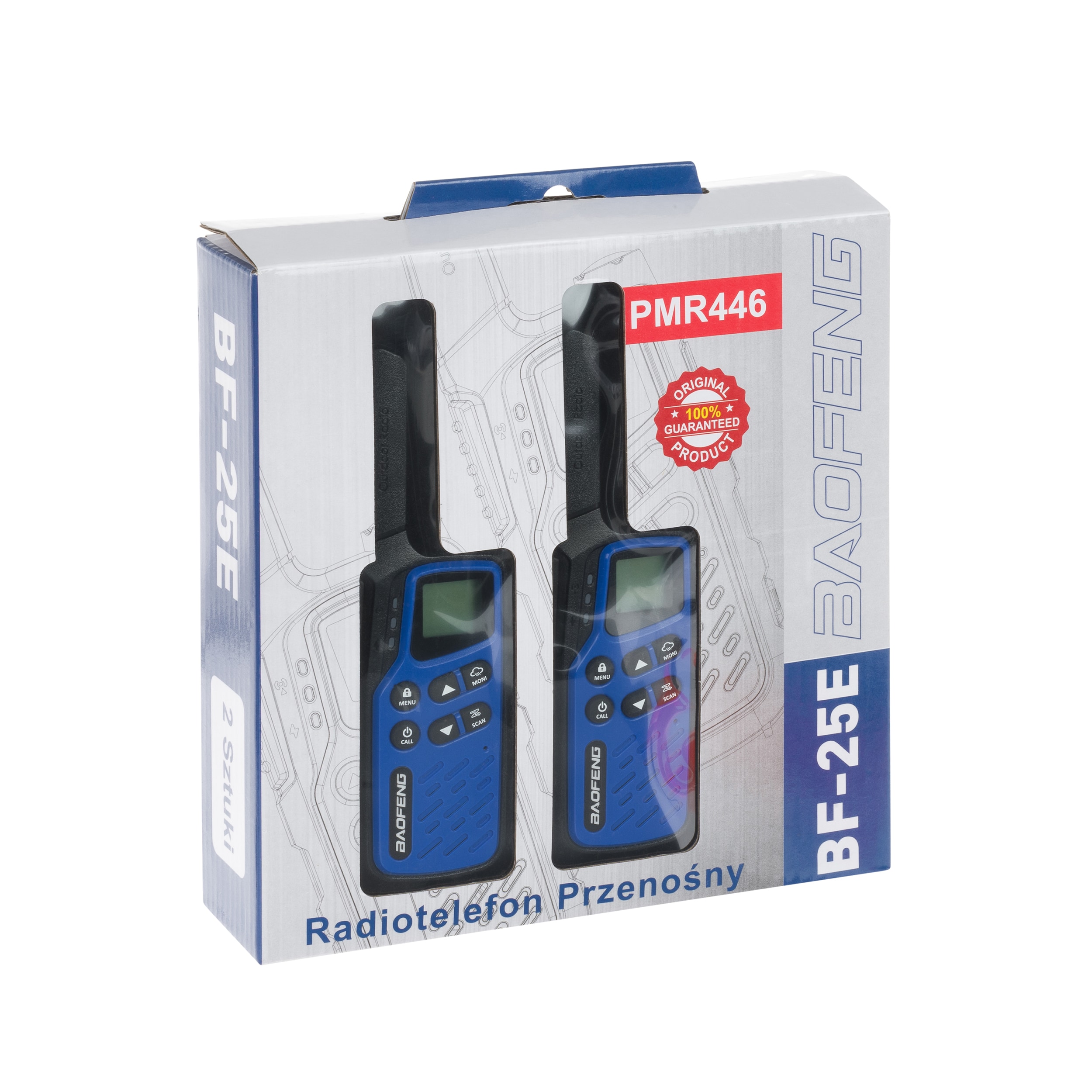 Радіостанція Baofeng BF-25E PMR 2 шт. - Dark Blue