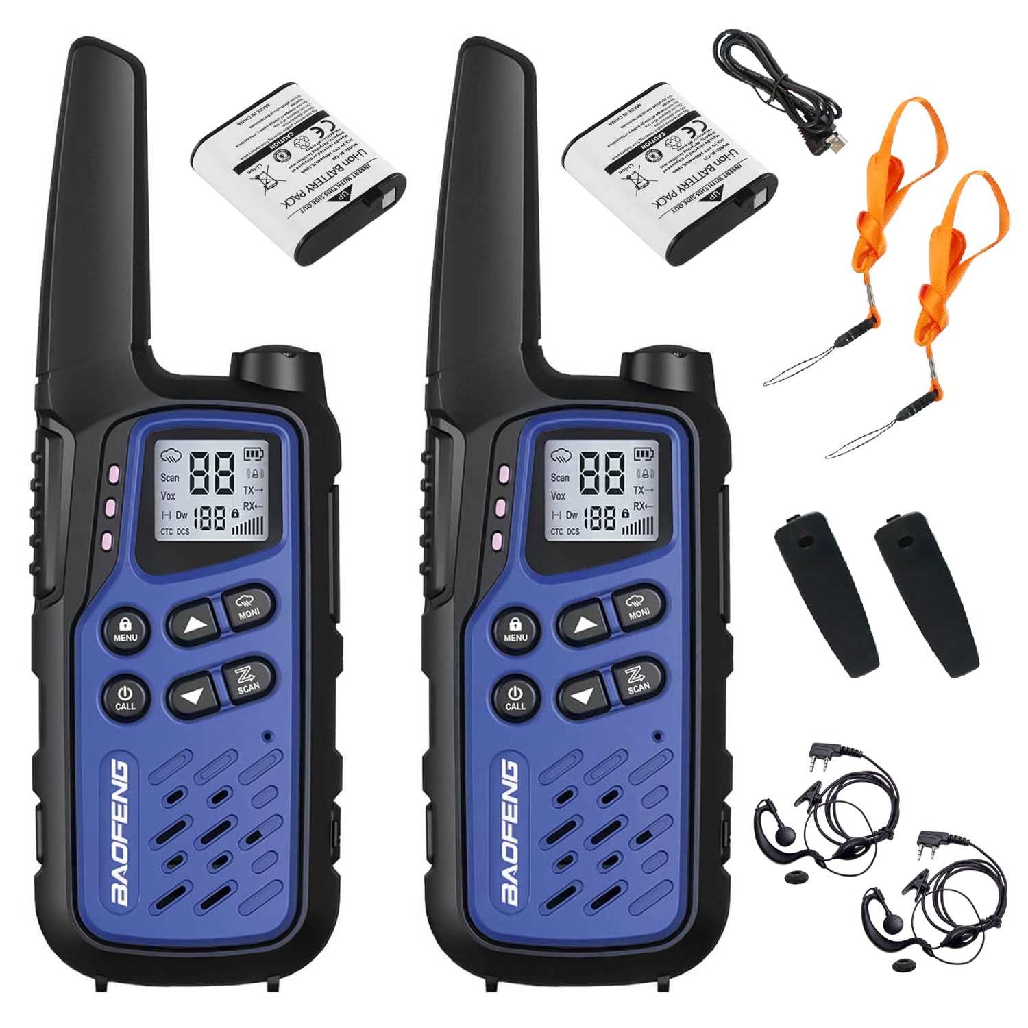 Radiotelefon Baofeng BF-25E PMR 2 szt. - Dark Blue