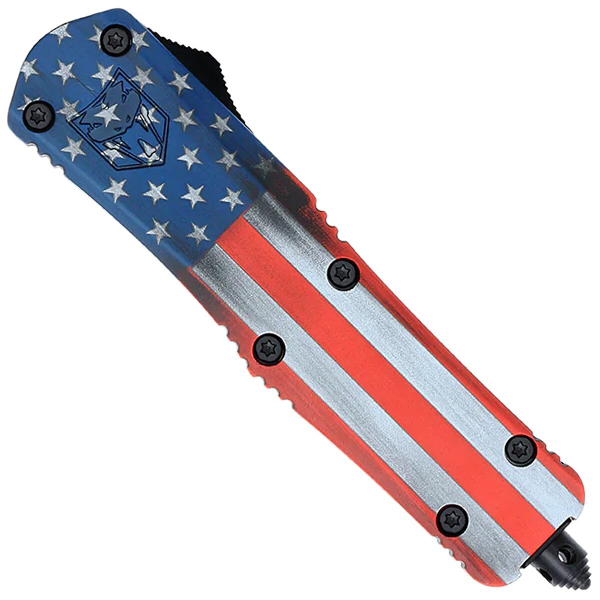 Nóż sprężynowy CobraTec Medium FS-3 OTF Cerakote - American Flag