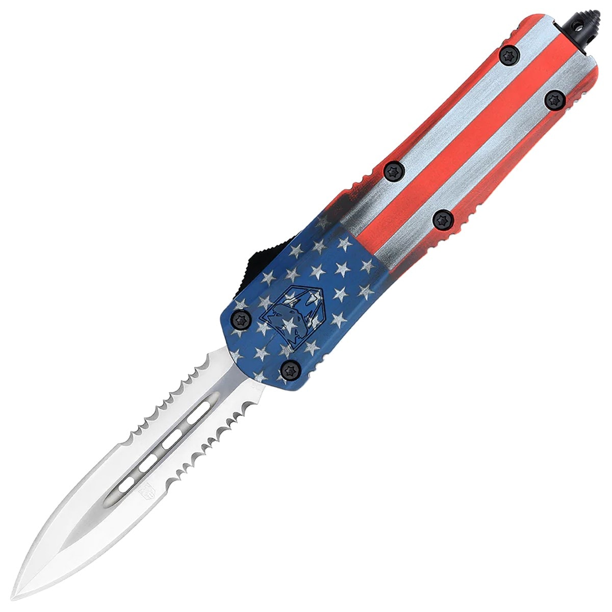 Nóż sprężynowy CobraTec Medium FS-3 OTF Cerakote - American Flag