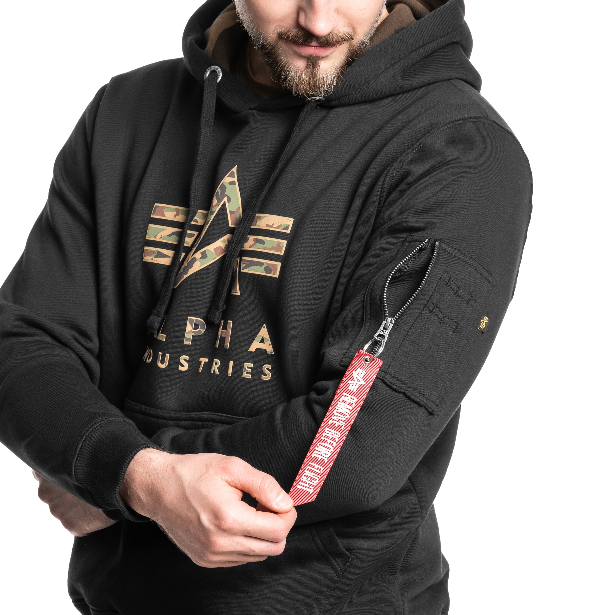 Bluza Alpha Industries Camo TPU Hoody - Black