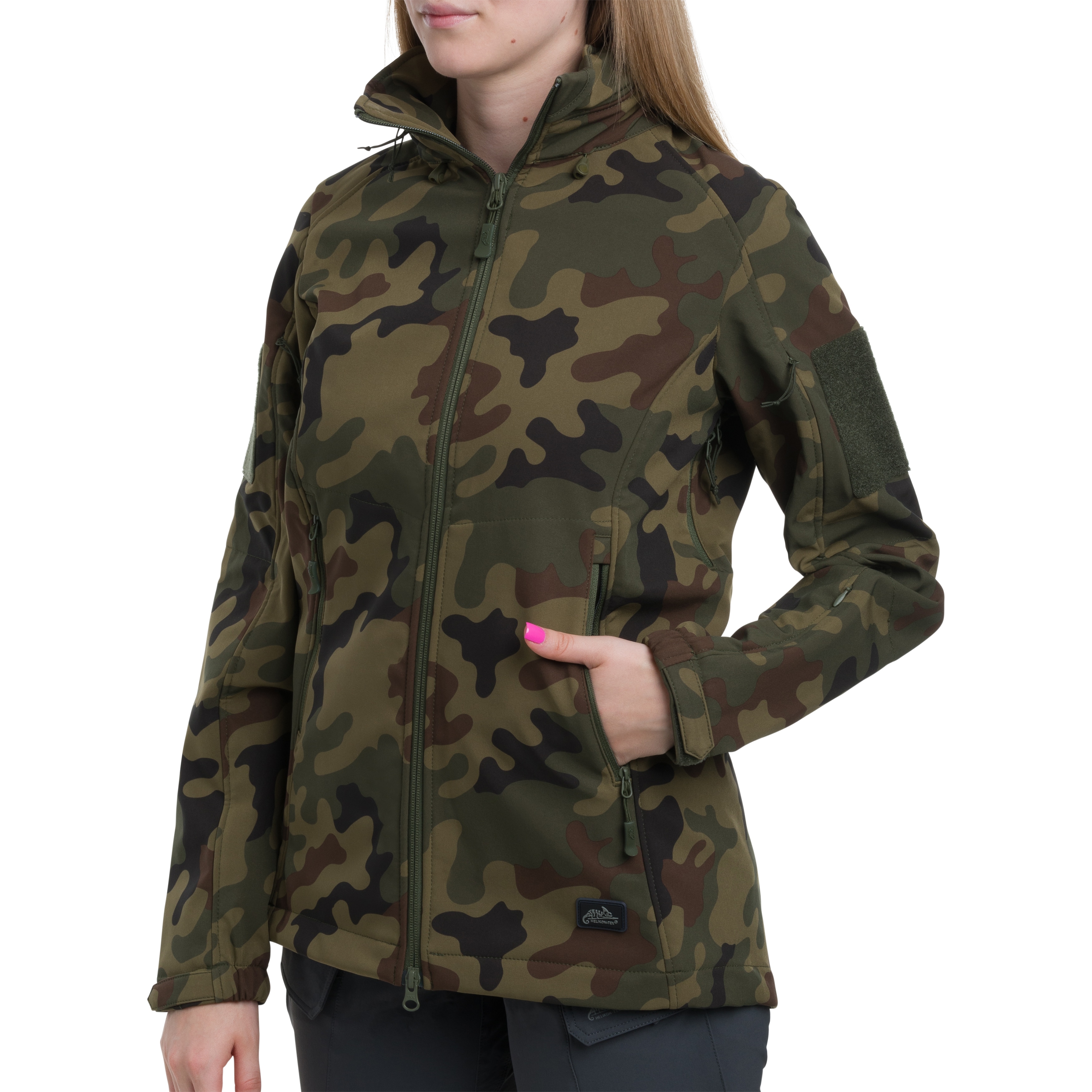 Kurtka damska Helikon-Tex Gunfighter Softshell - wz.93 Pantera PL Woodland