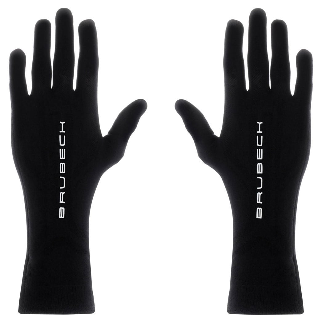 Термоактивні рукавиці Brubeck з вовни мериноса - Чорні