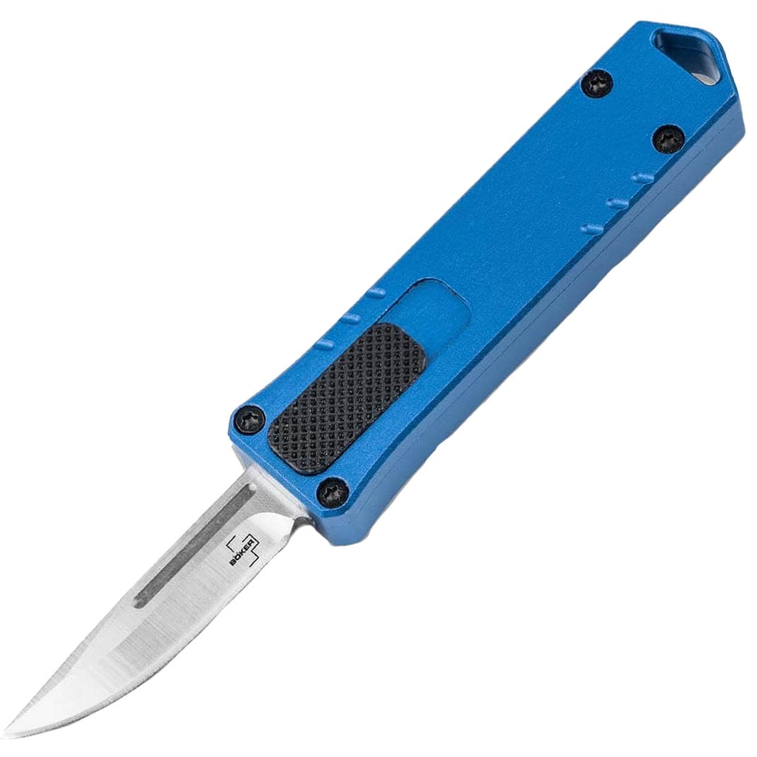 Nóż sprężynowy Boker Plus Micro USB OTF - Blue