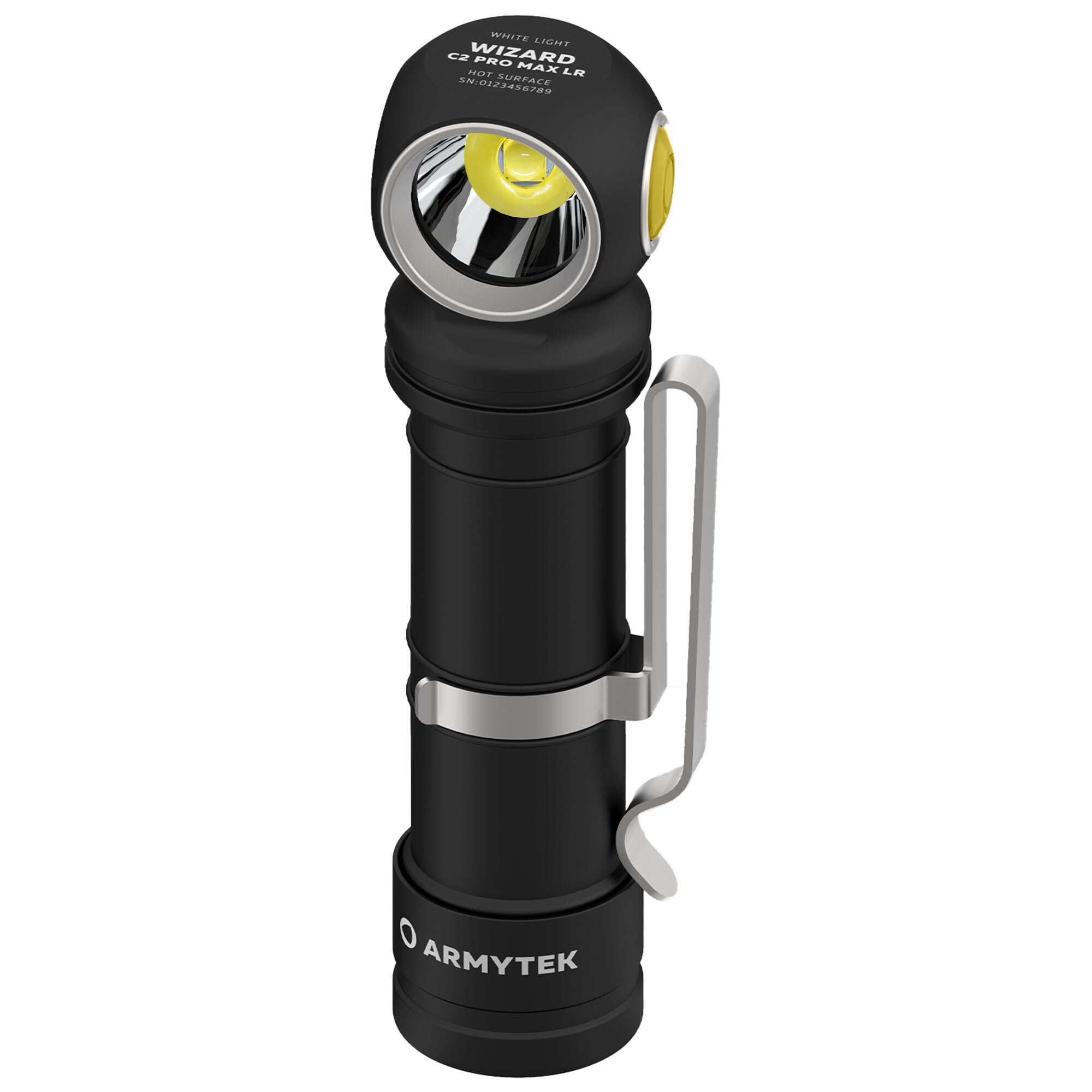 Latarka czołowa i kątowa Armytek Wizard C2 Pro MAX LR White - 4150 lumenów