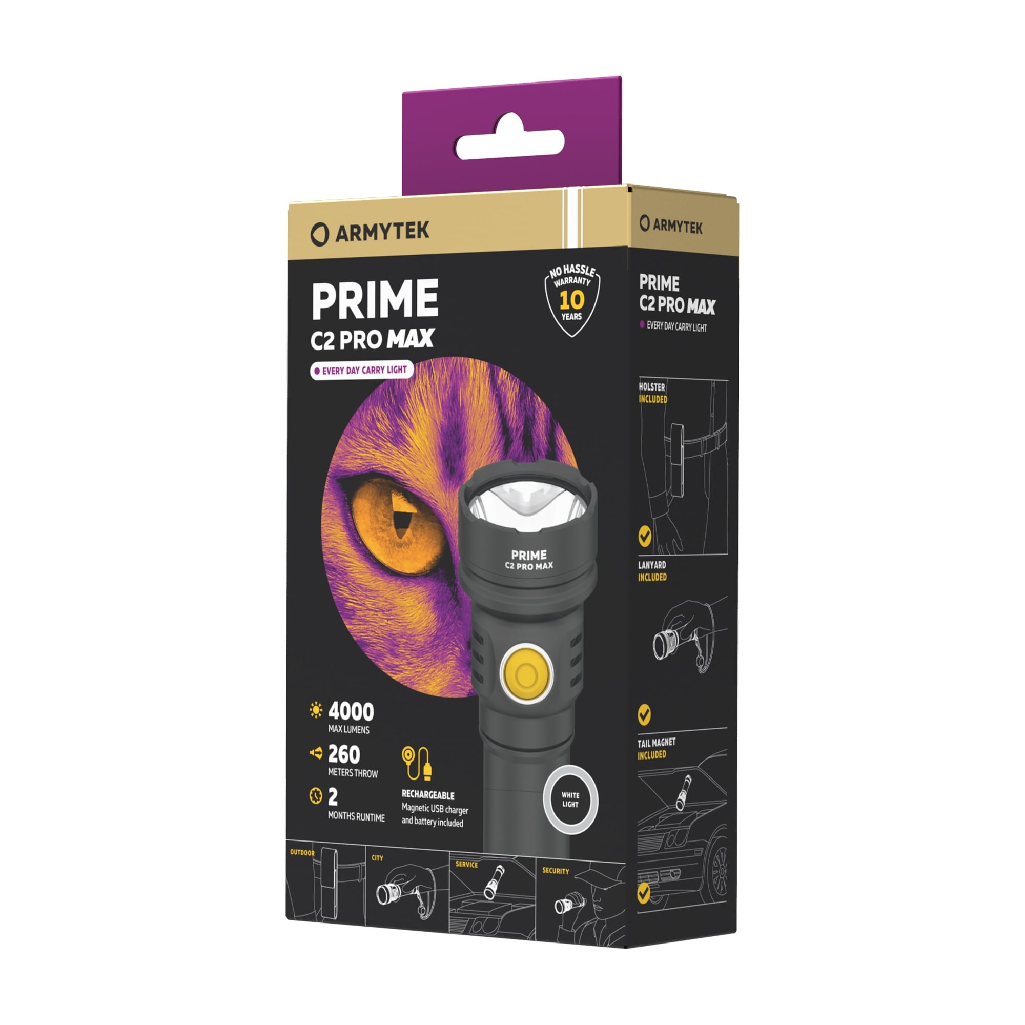Ліхтарик Armytek Prime C2 Pro MAX White - 4000 люменів
