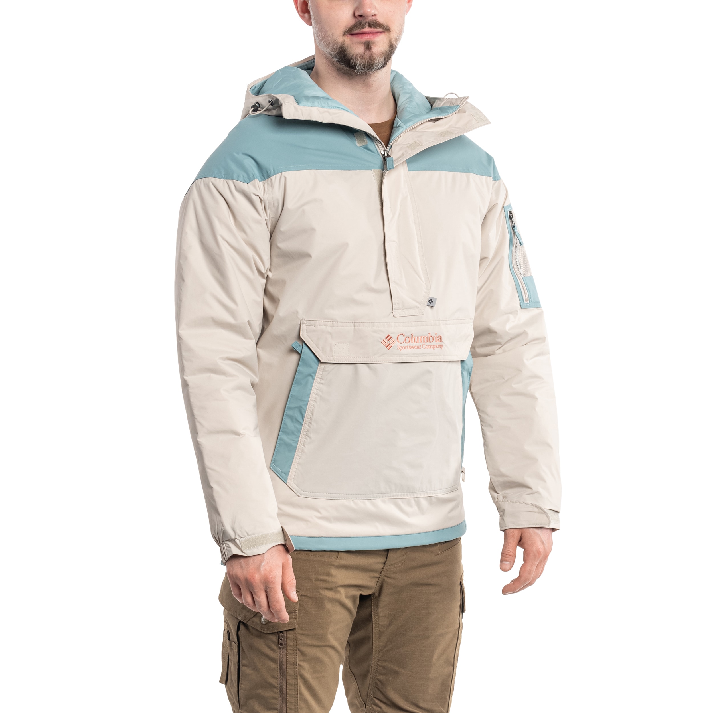 Kurtka Columbia Challenger Pullover Anorak - Dark Stone/Stone Blue