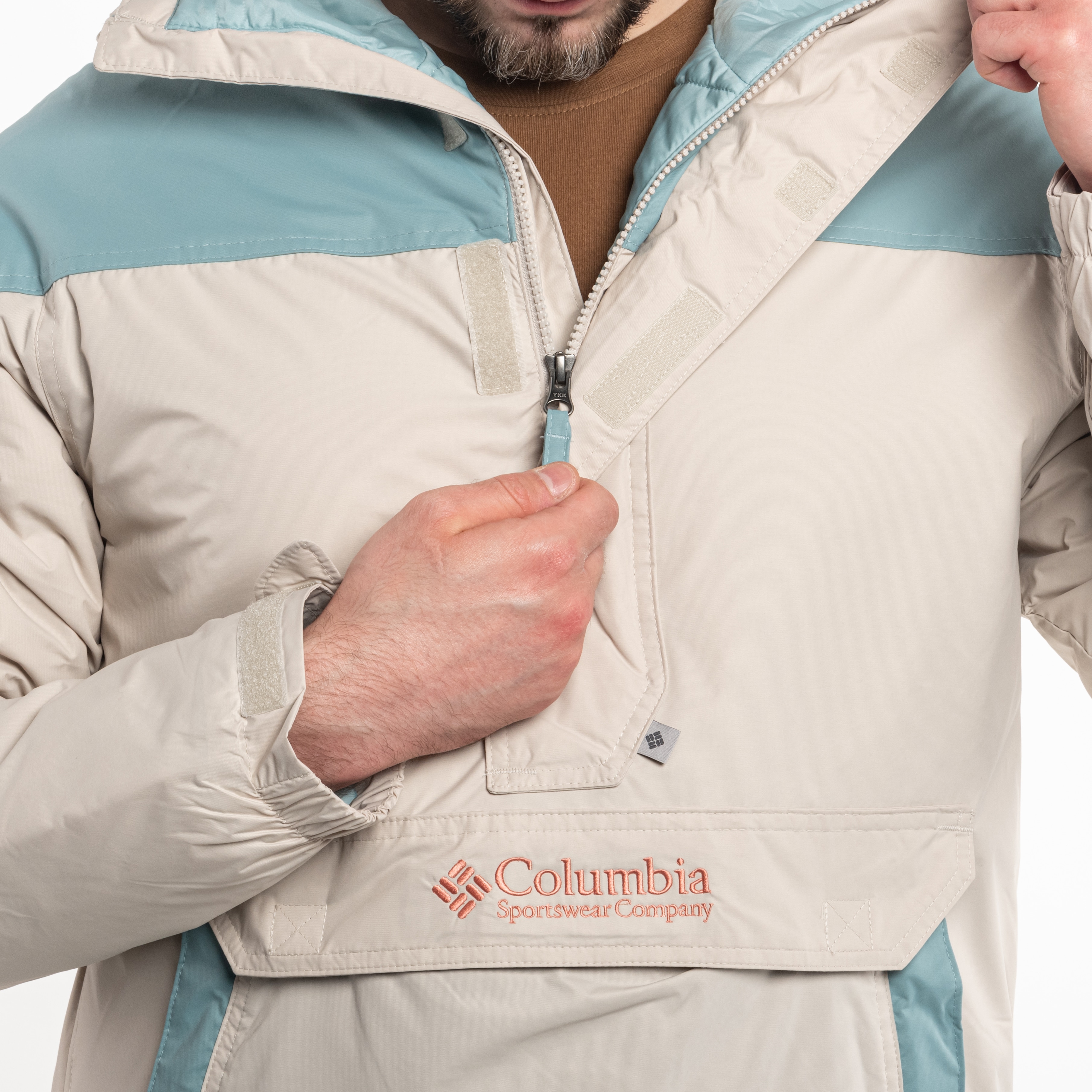 Kurtka Columbia Challenger Pullover Anorak - Dark Stone/Stone Blue