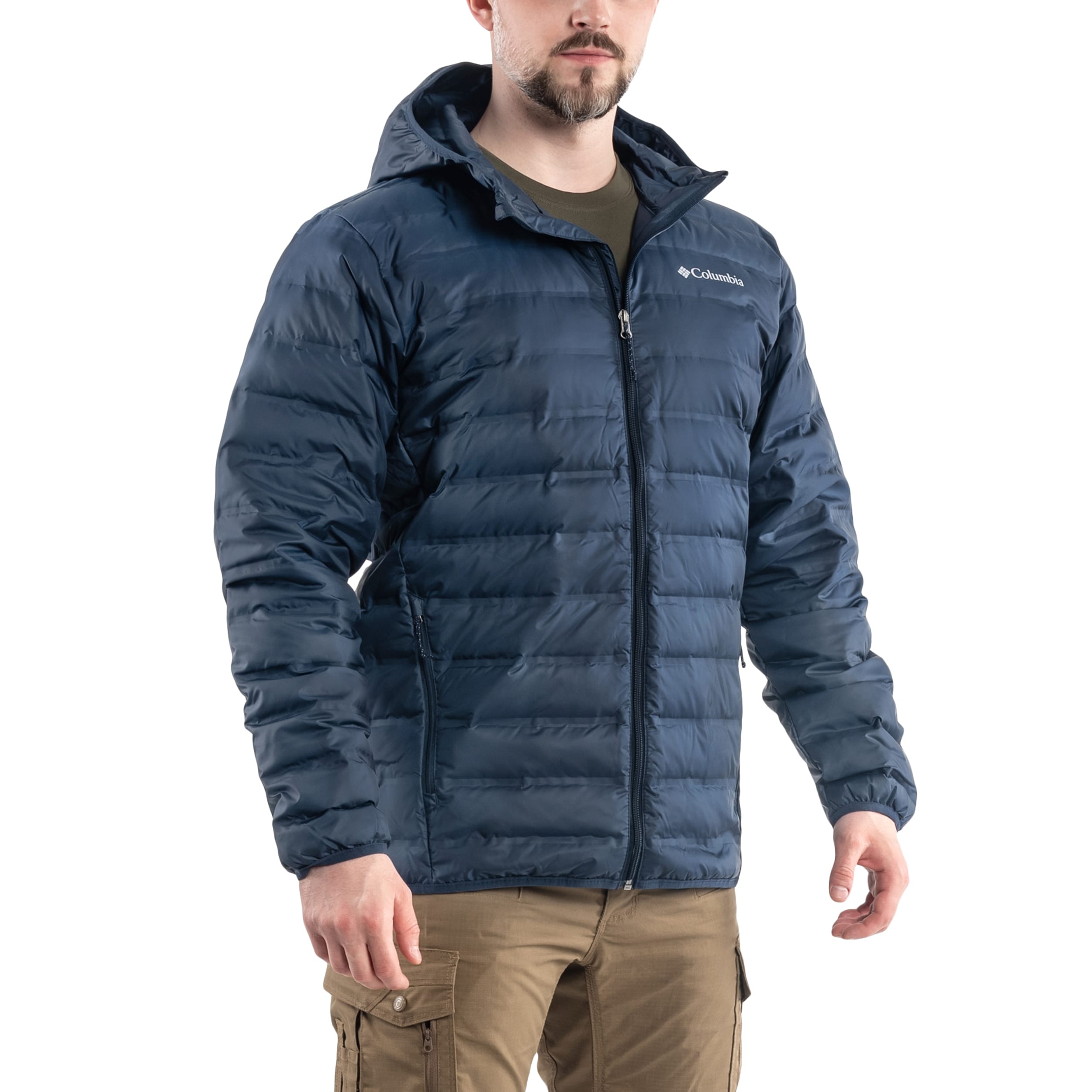 Kurtka Columbia Lake 22 Down Hooded Jacket - Collegiate Navy