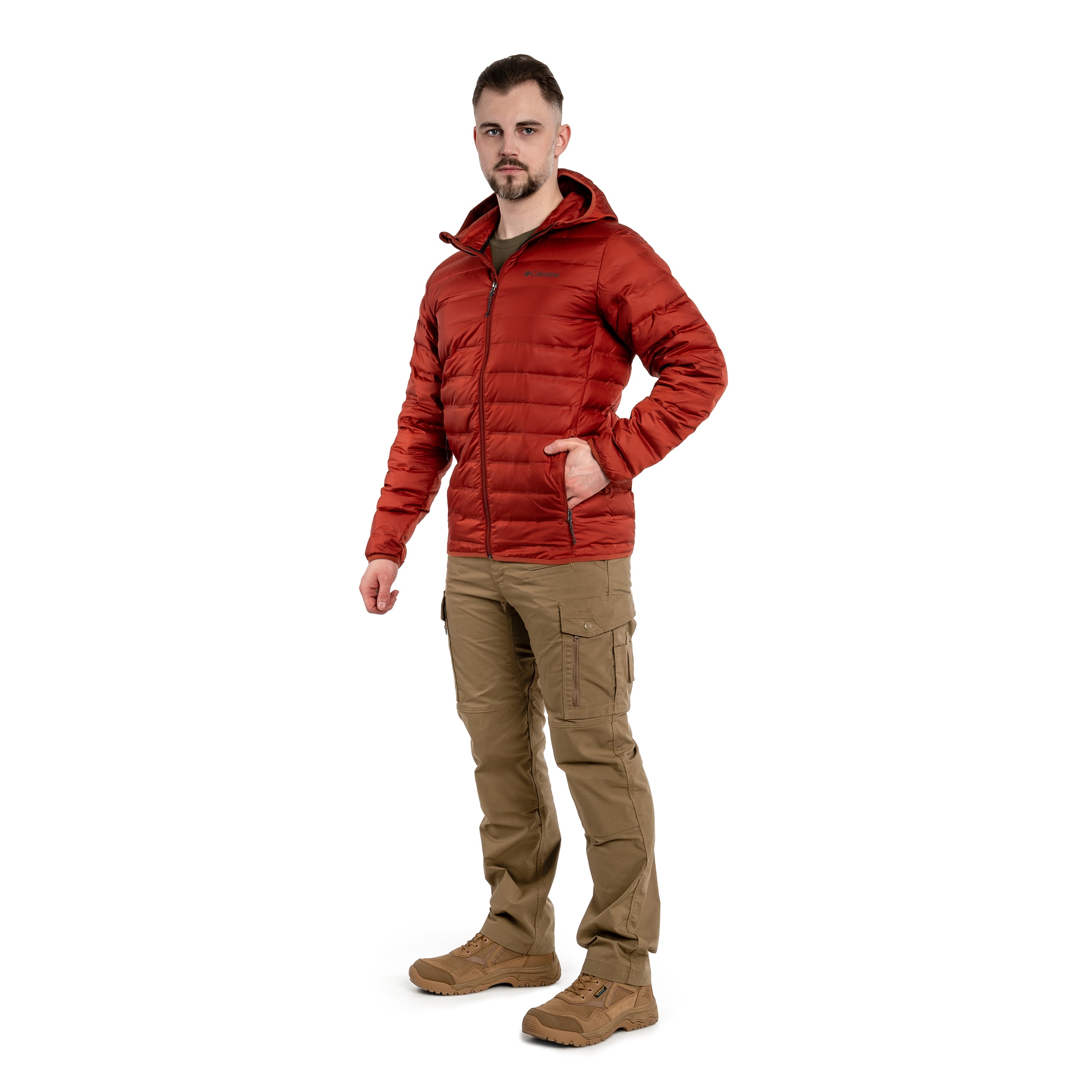 Куртка Columbia Lake 22 Down Hooded Jacket - Warp Red