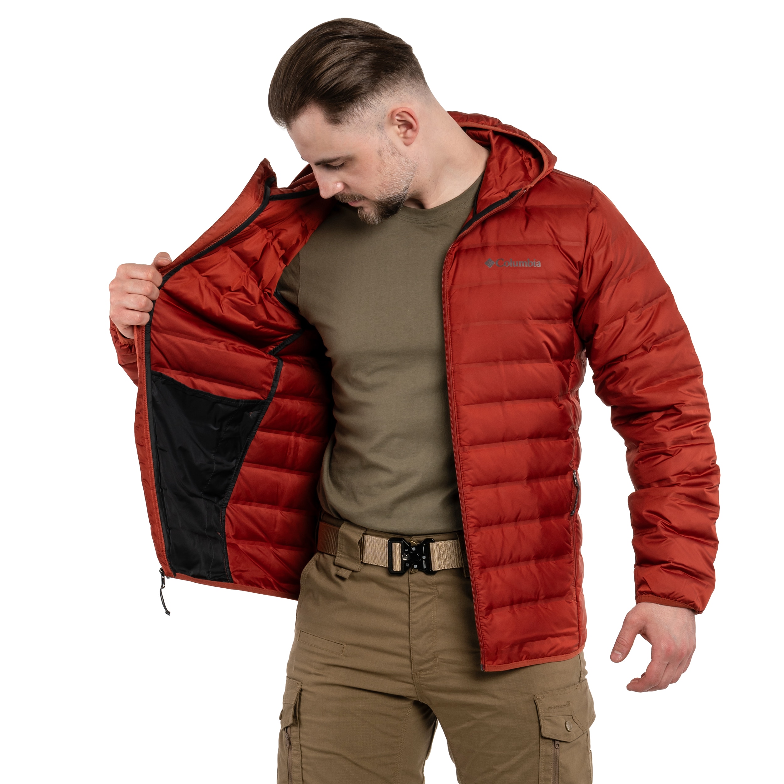 Куртка Columbia Lake 22 Down Hooded Jacket - Warp Red