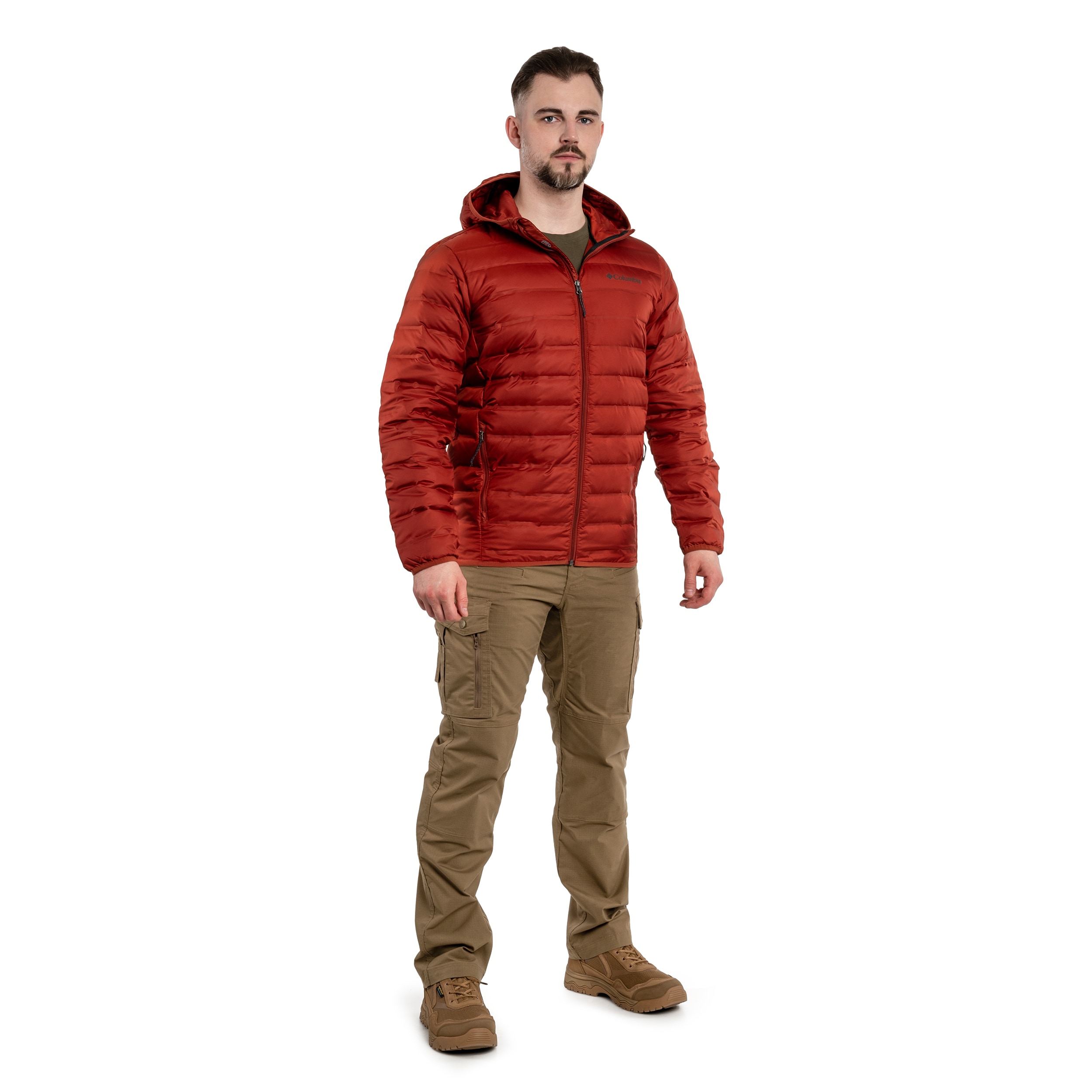 Куртка Columbia Lake 22 Down Hooded Jacket - Warp Red