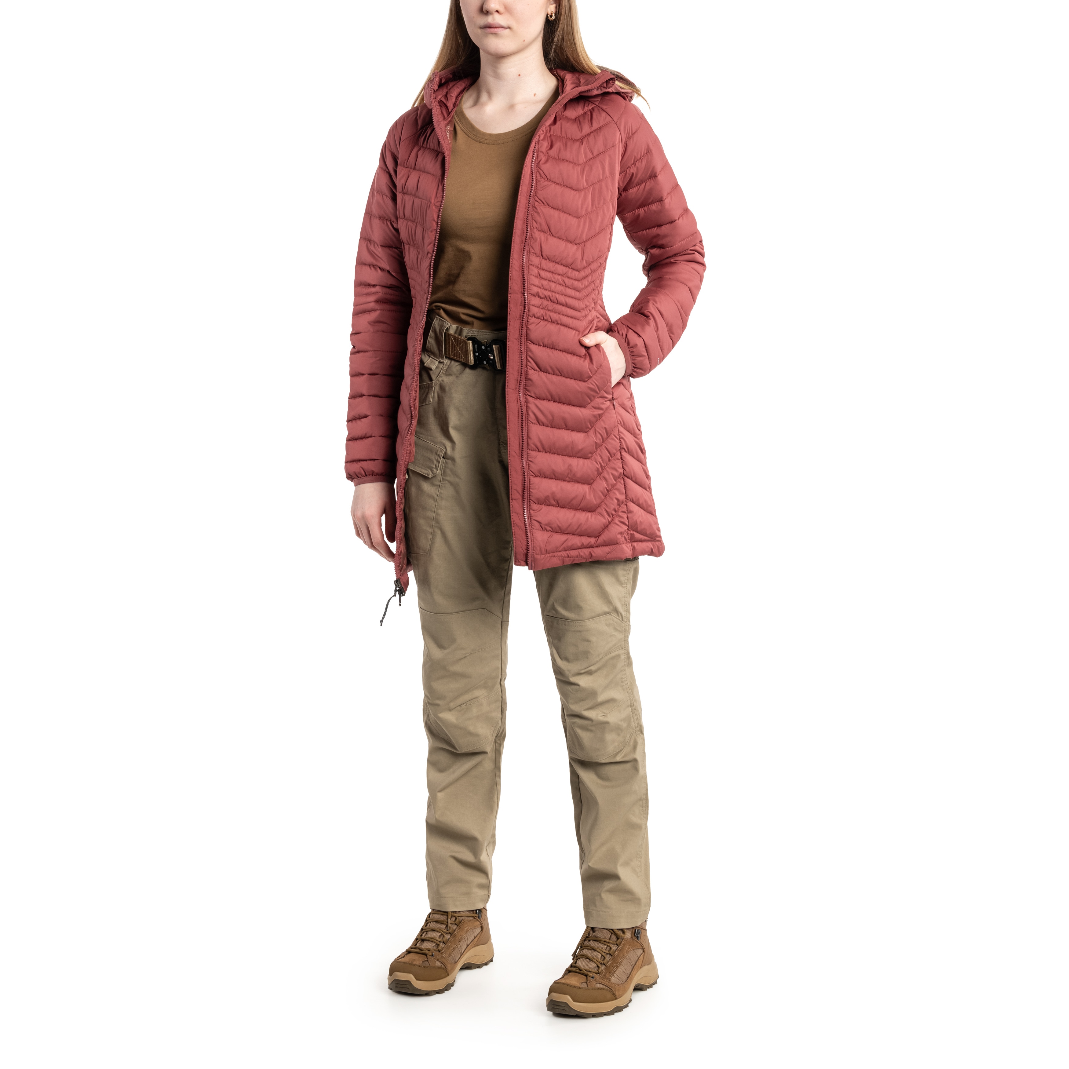 Kurtka damska Columbia Powder Lite Mid Jacket - Beetroot