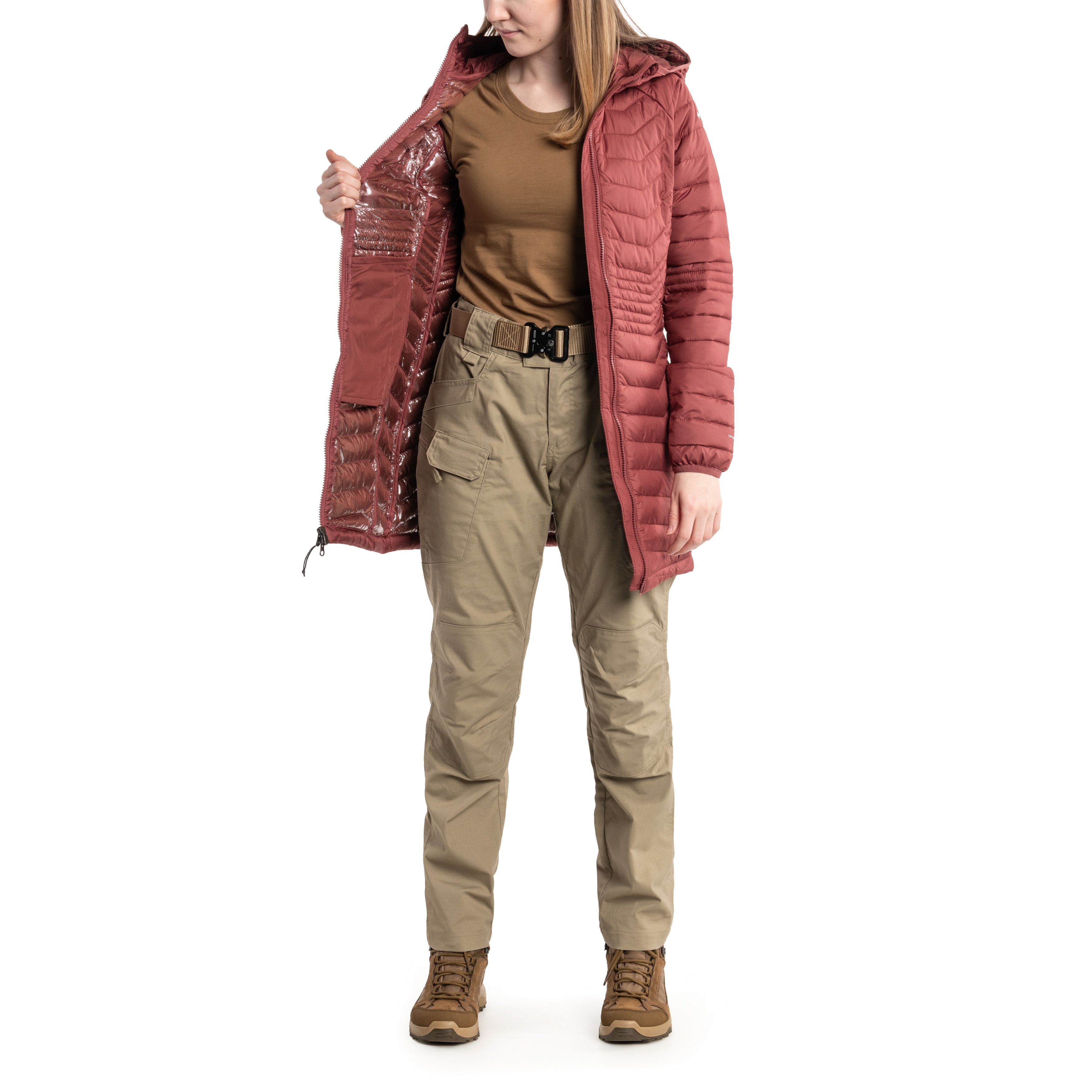 Kurtka damska Columbia Powder Lite Mid Jacket - Beetroot