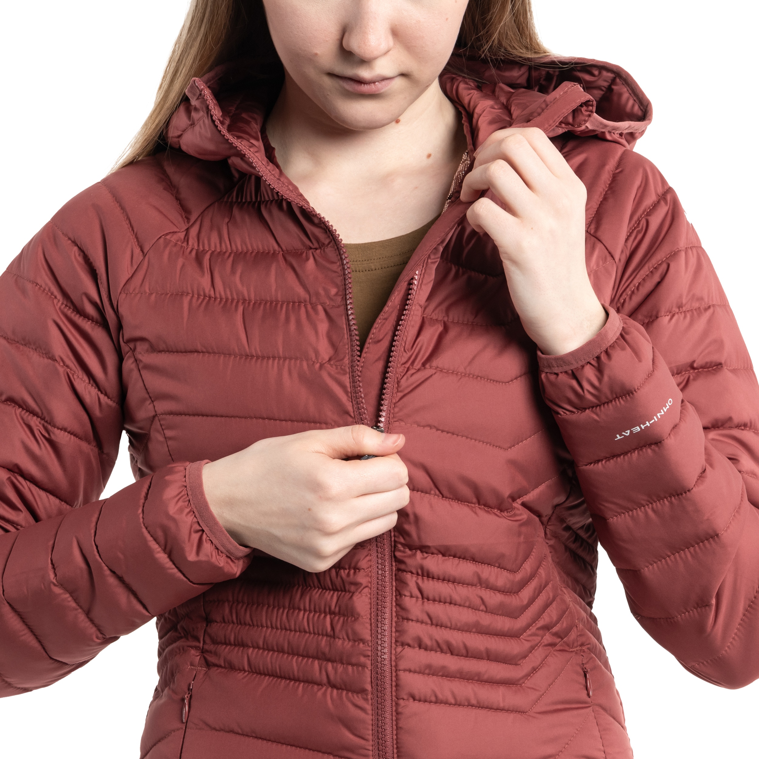 Kurtka damska Columbia Powder Lite Mid Jacket - Beetroot