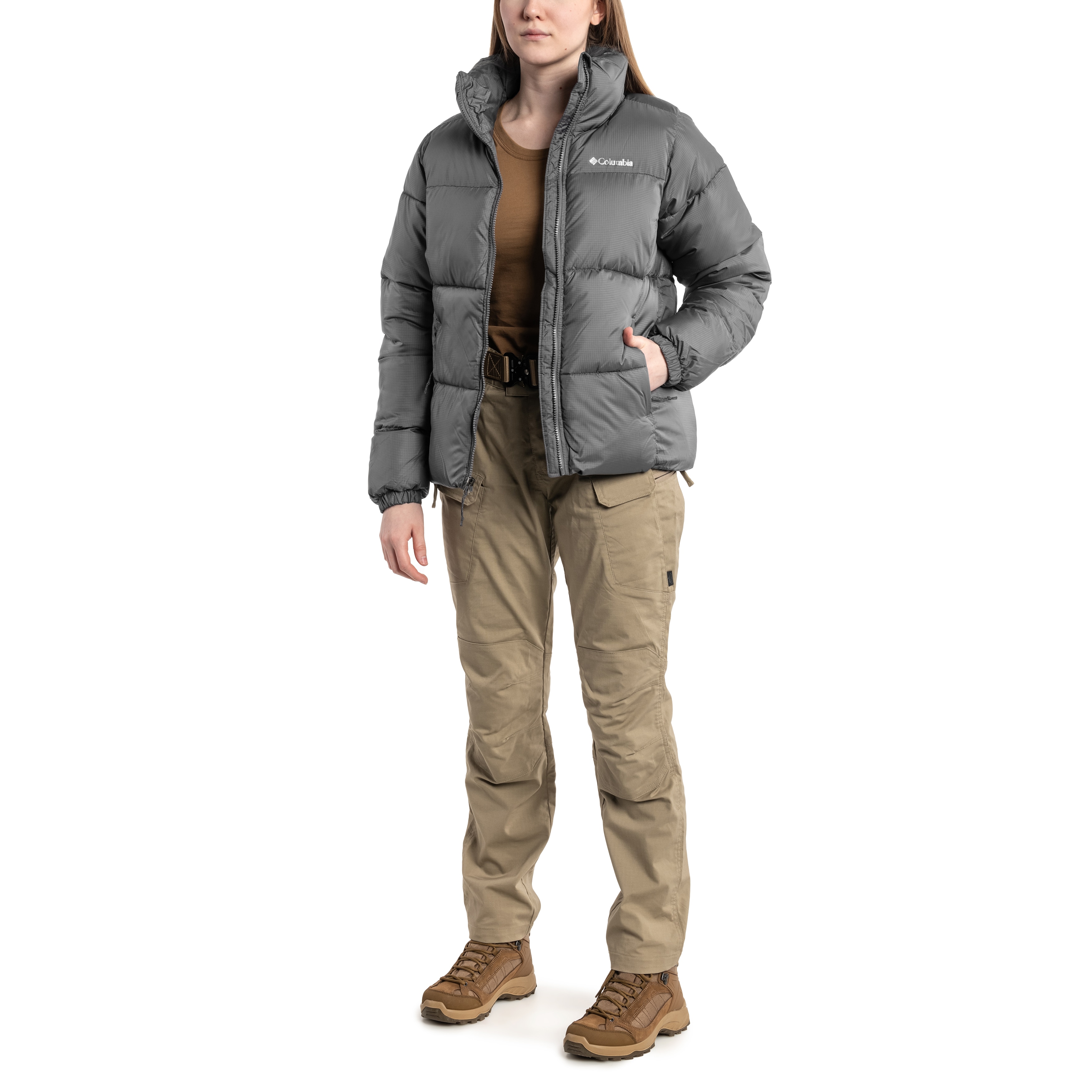 Жіноча куртка Columbia Puffect Jacket - City Grey