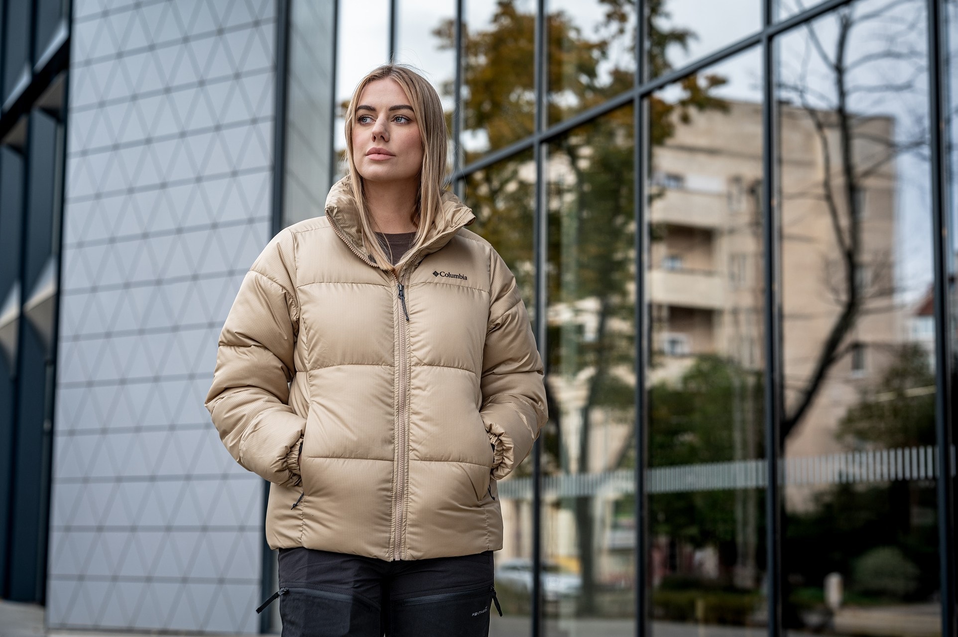 Kurtka damska Columbia Puffect Jacket - Beach