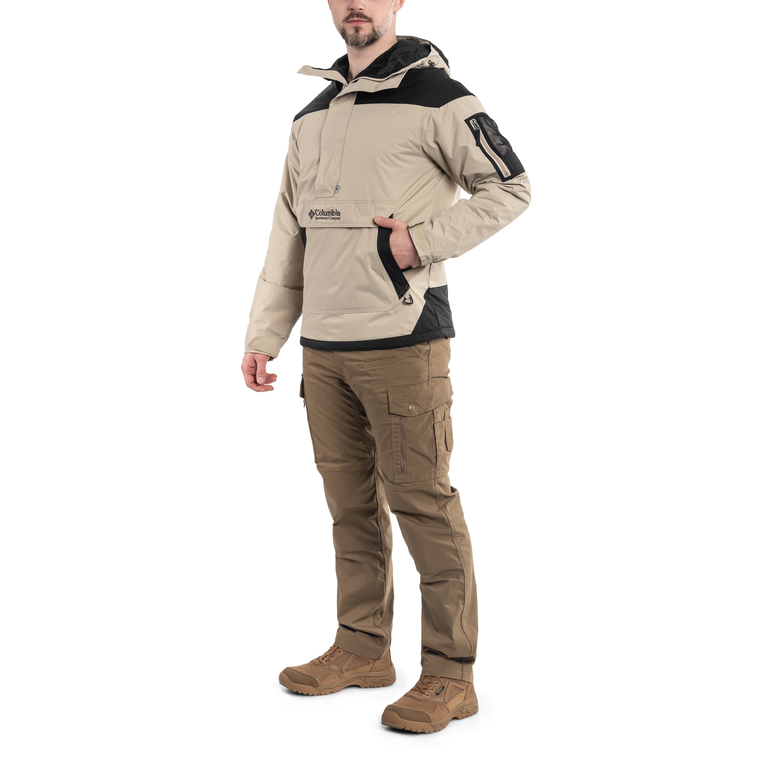 Kurtka Columbia Challenger Pullover Anorak - Ancient Fossil/Black