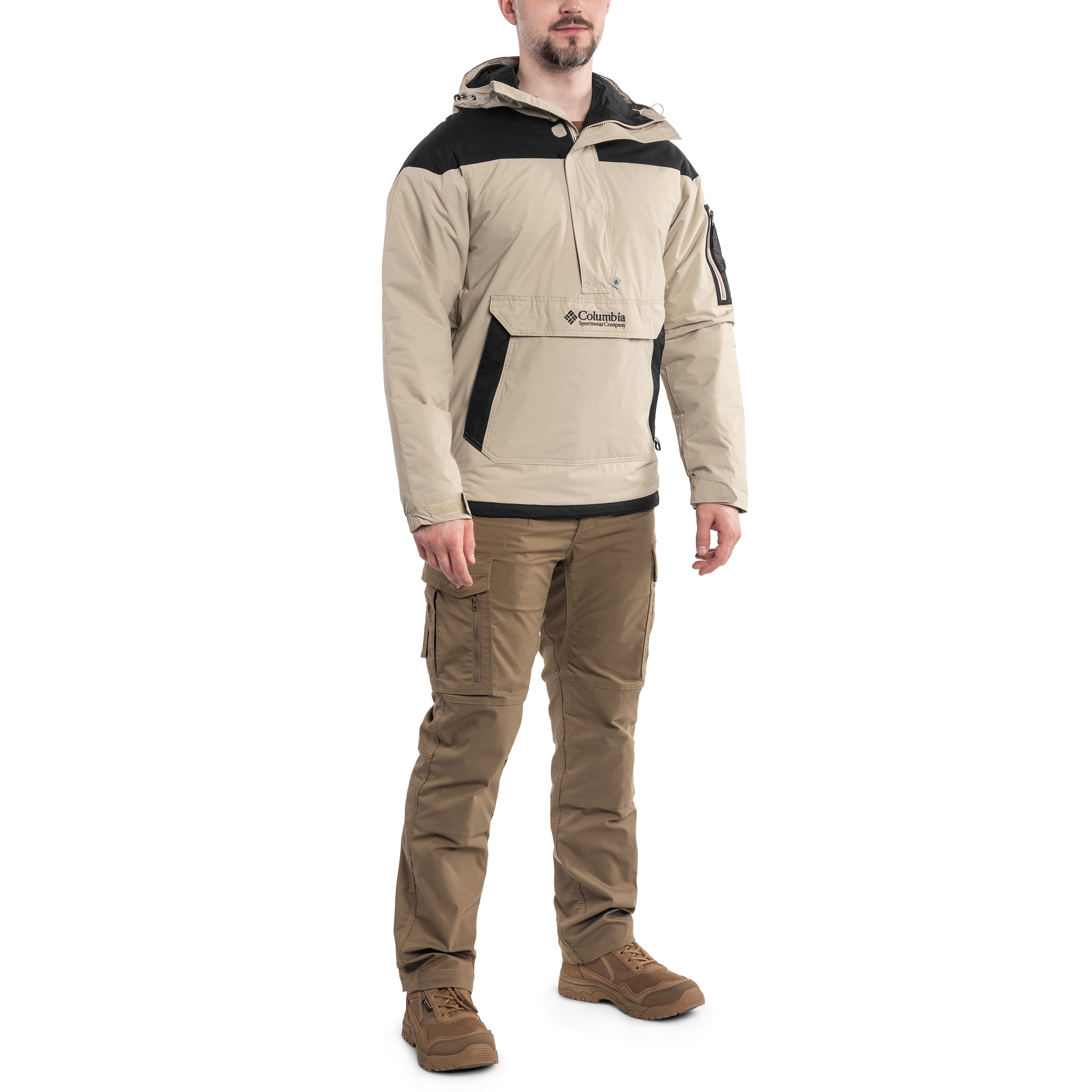 Kurtka Columbia Challenger Pullover Anorak - Ancient Fossil/Black