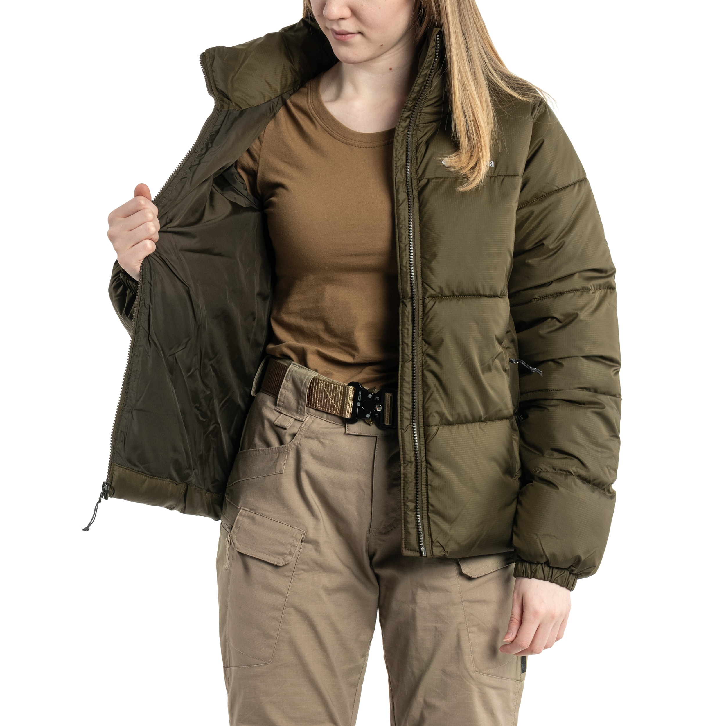 Жіноча куртка Columbia Puffect Jacket - Olive Green