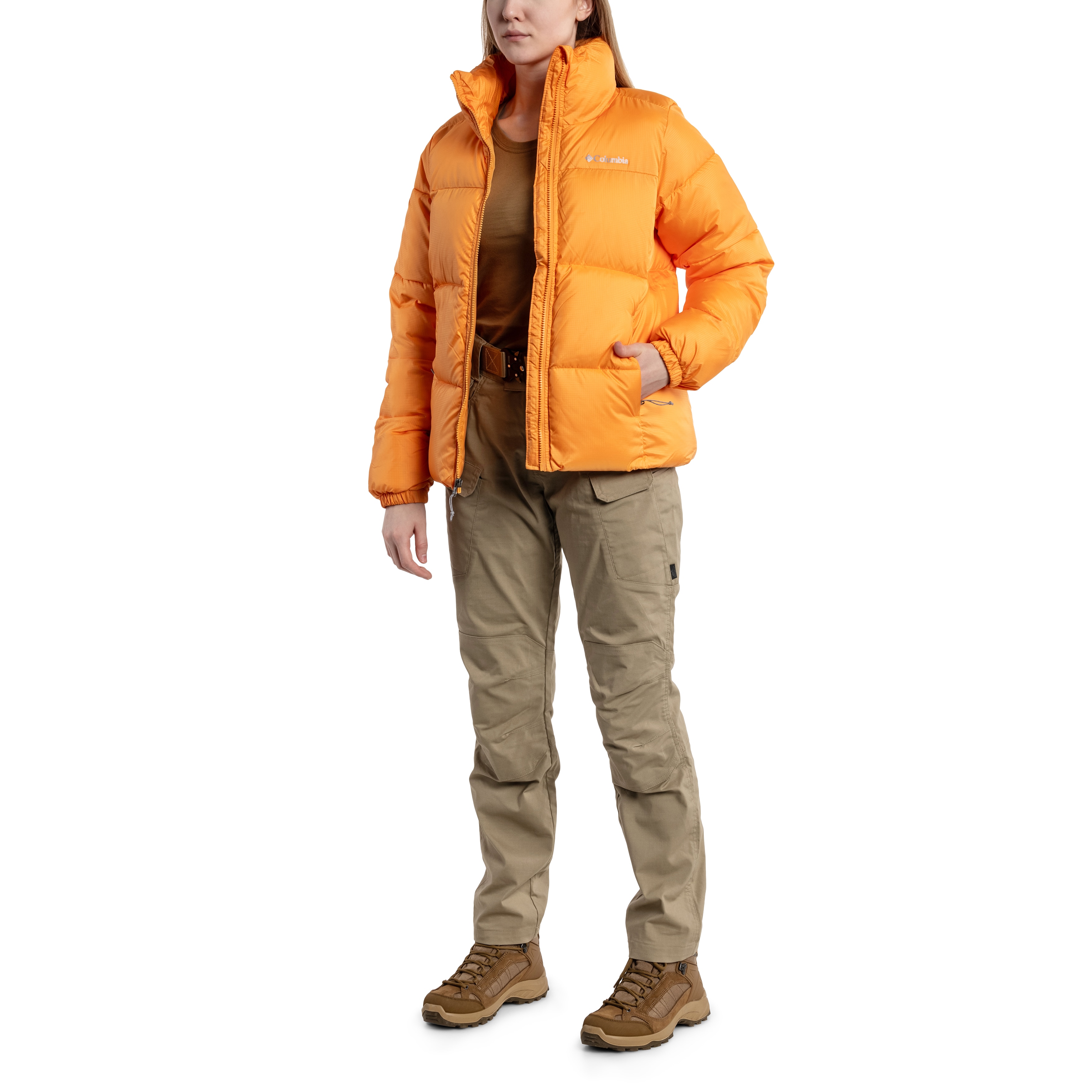 Kurtka damska Columbia Puffect Jacket - Sunset Peach