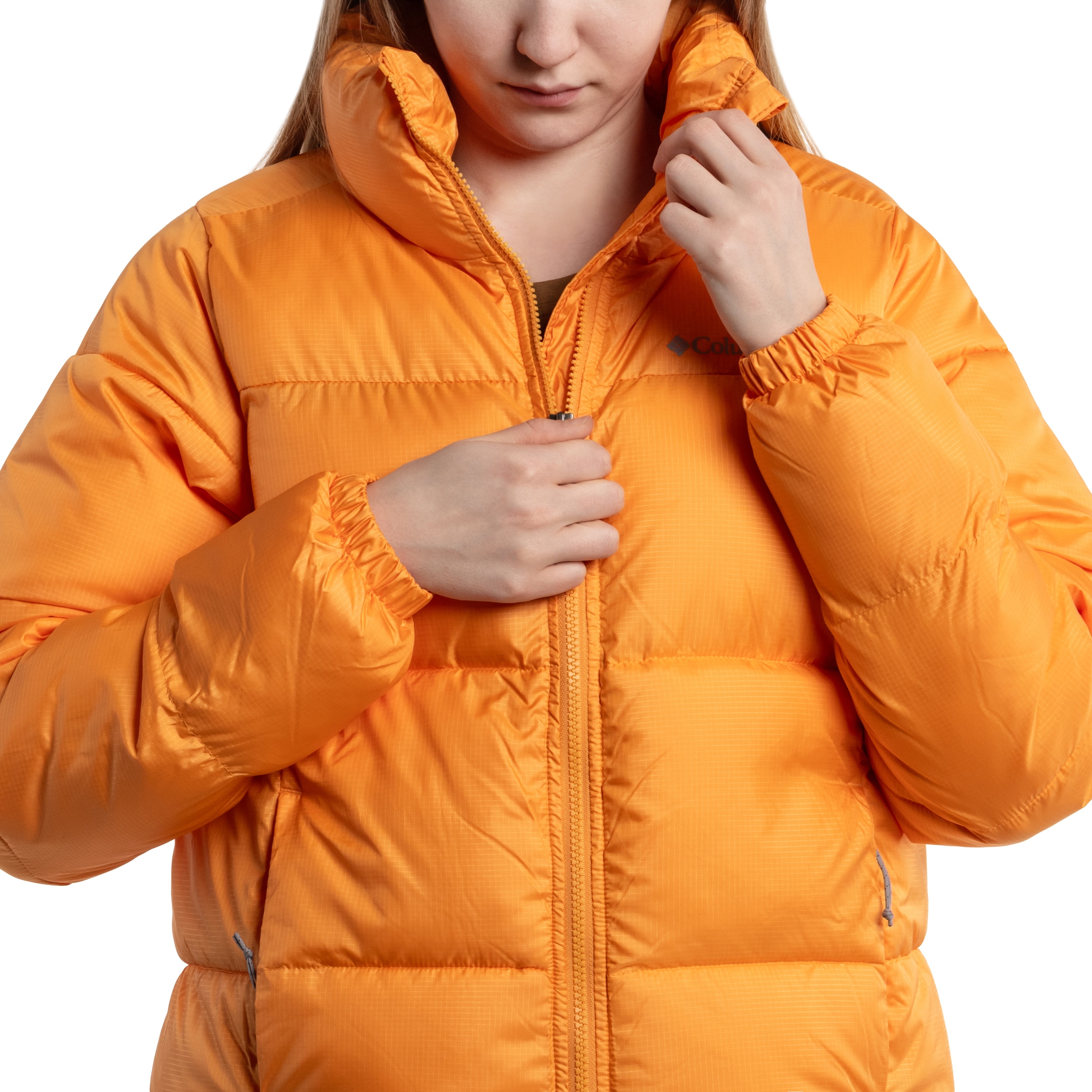 Kurtka damska Columbia Puffect Jacket - Sunset Peach