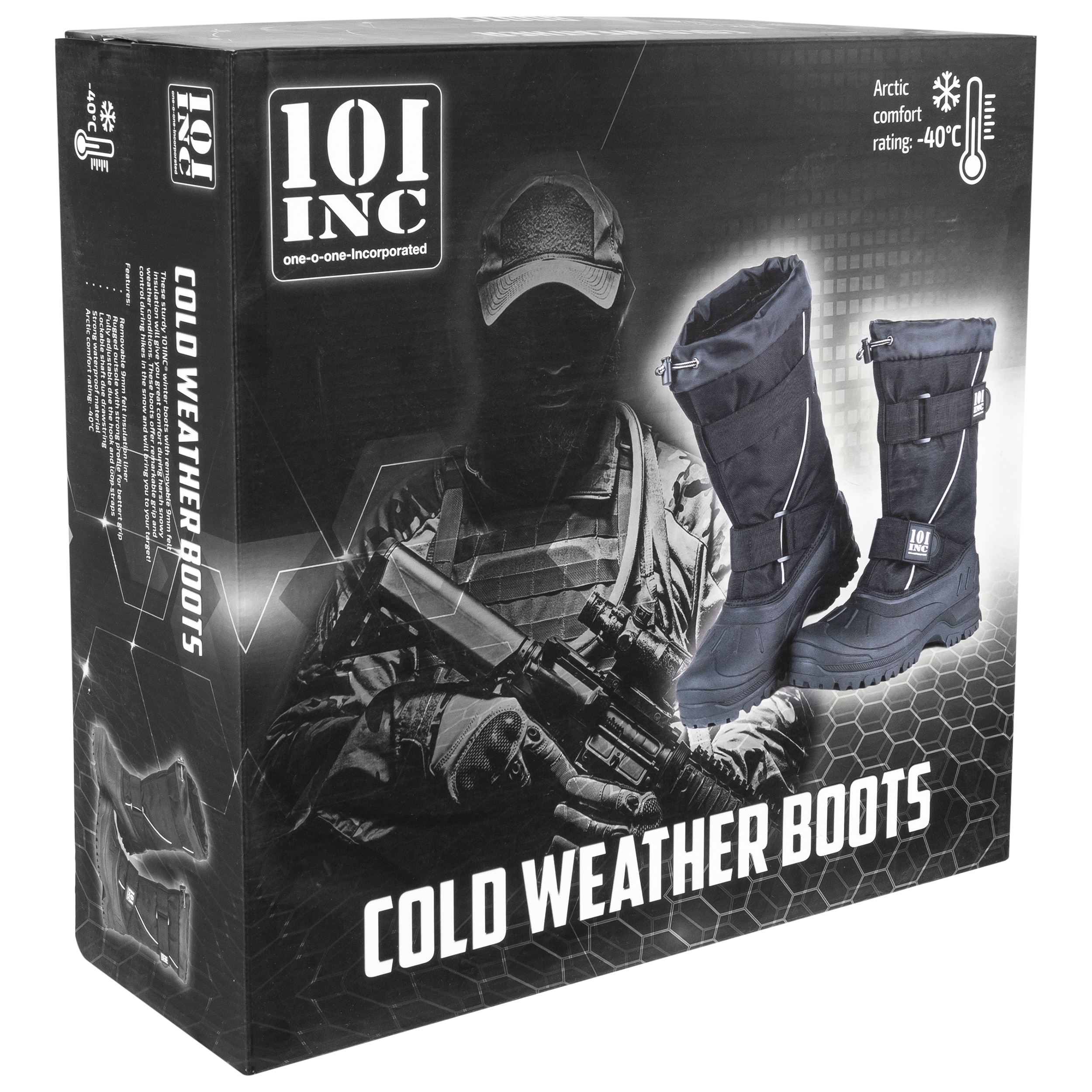 Снігові чоботи 101 Inc. Cold Weather - Чорний