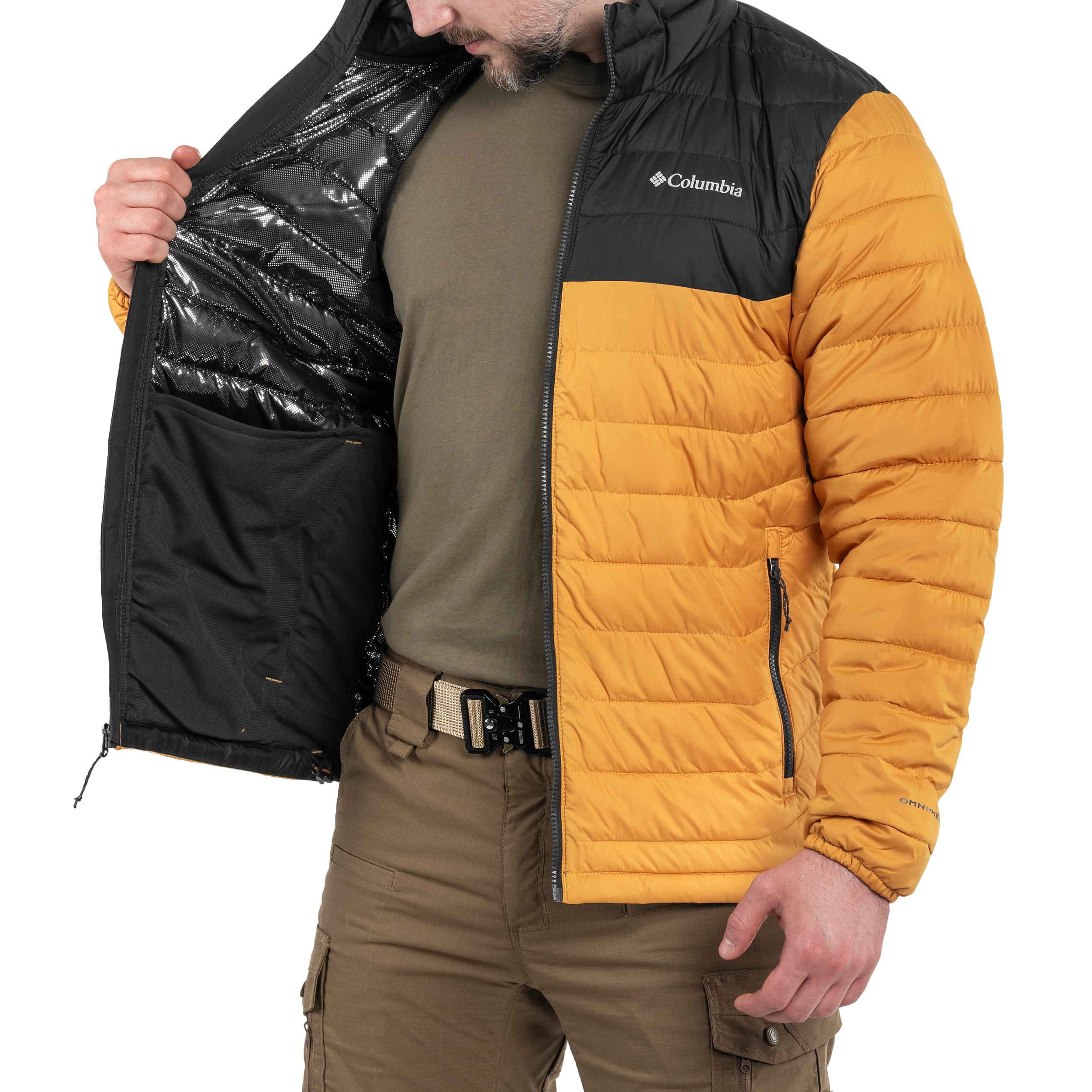 Kurtka Columbia Powder Lite Jacket - Raw Honey / Shark