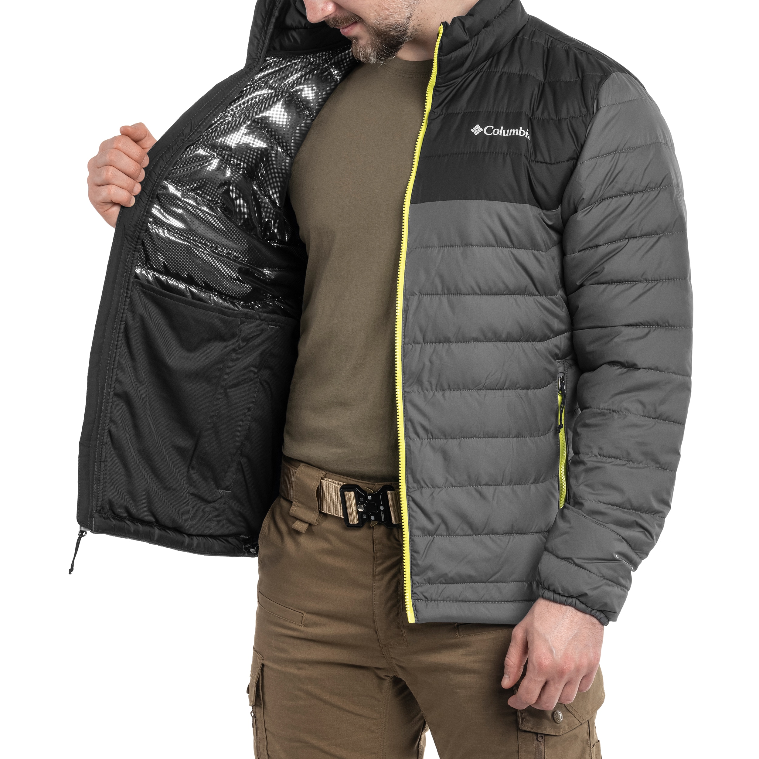 Kurtka Columbia Powder Lite Jacket - City Grey/ Shark