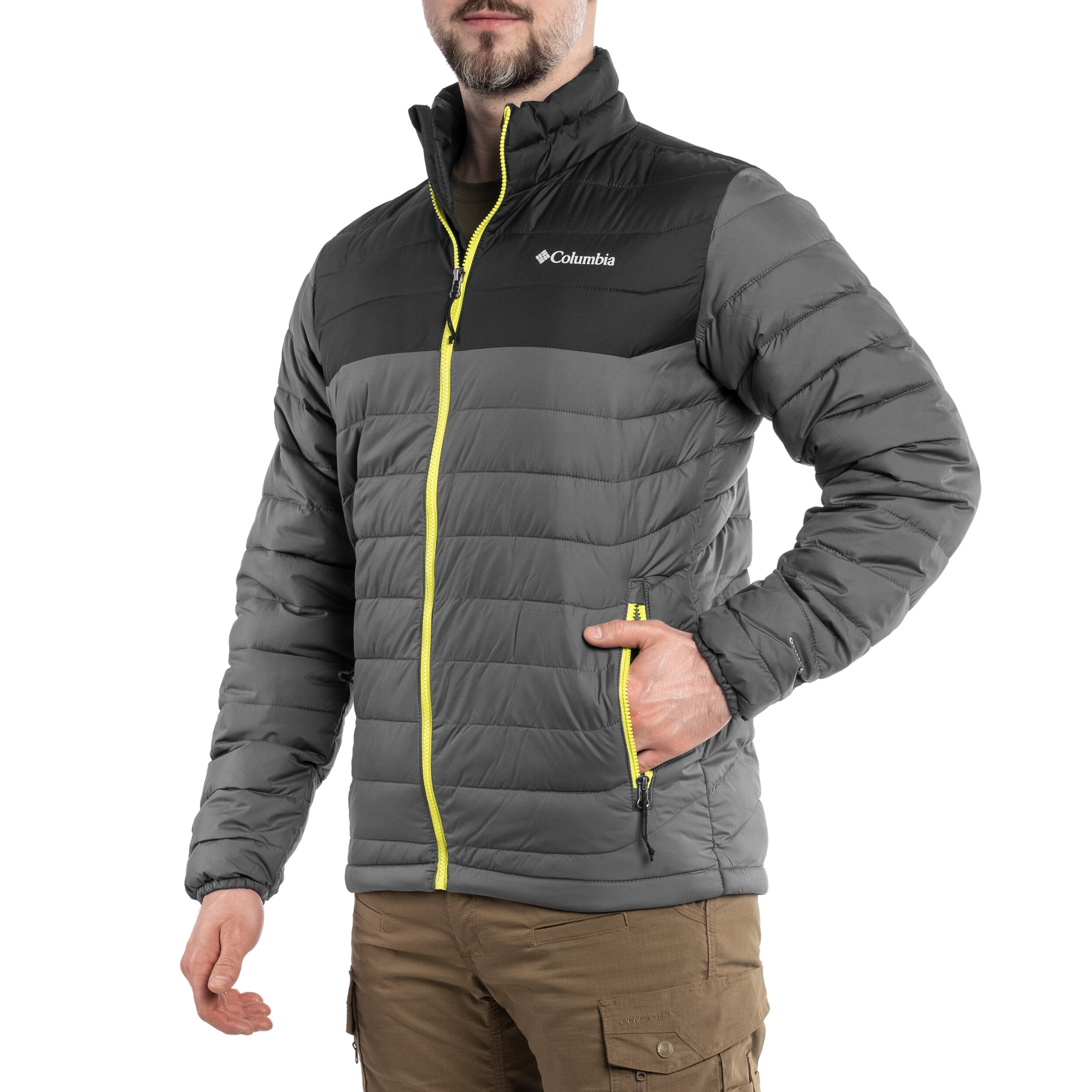 Kurtka Columbia Powder Lite Jacket - City Grey/ Shark