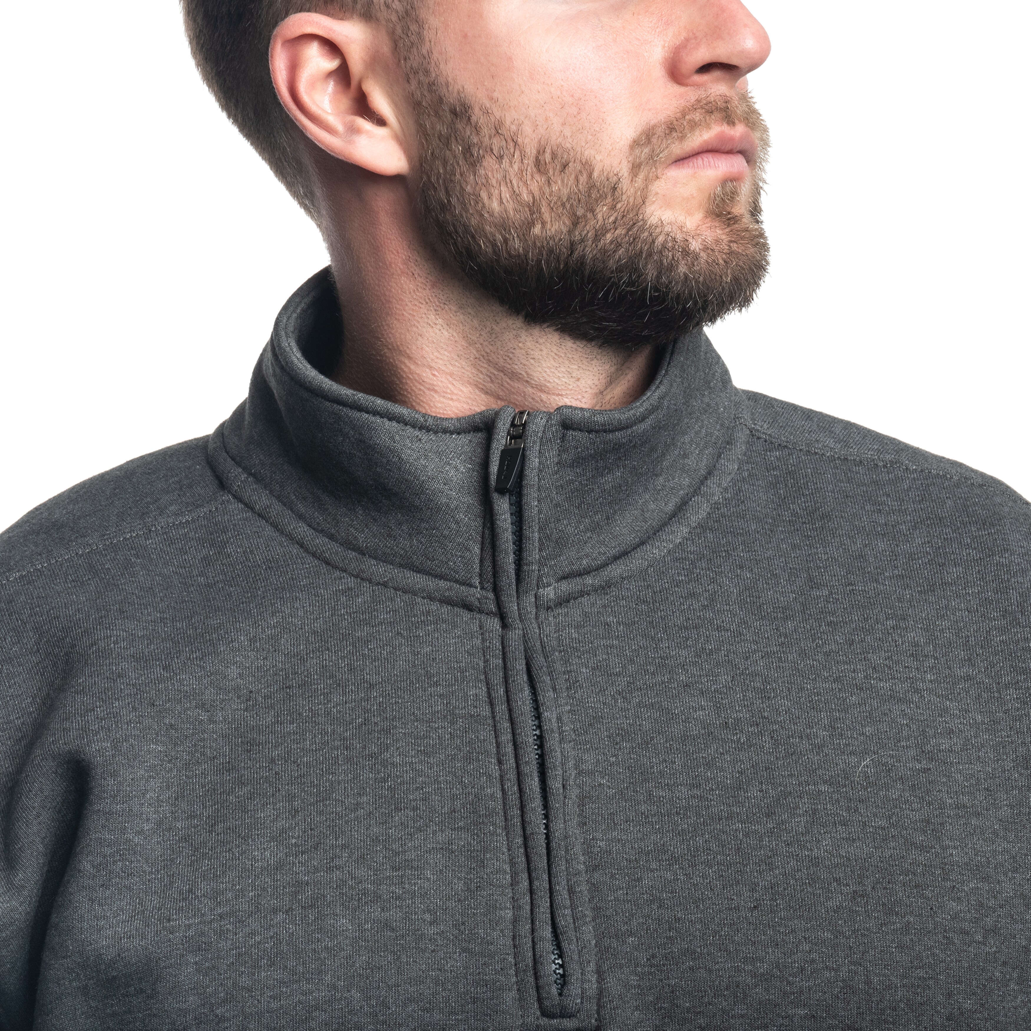 Bluza Carhartt Midweight Quarter Zip Mock Neck - Carbon
