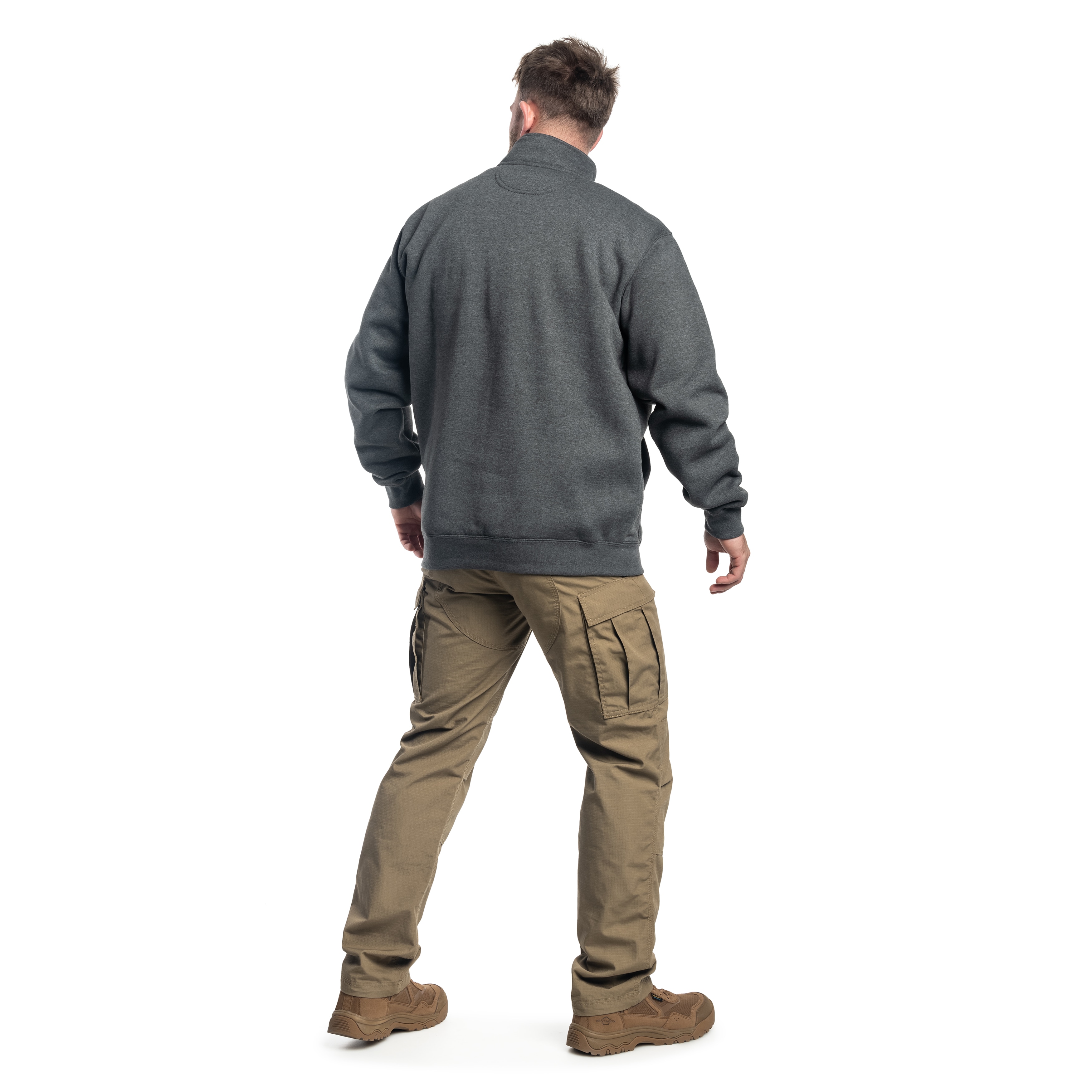 Bluza Carhartt Midweight Quarter Zip Mock Neck - Carbon