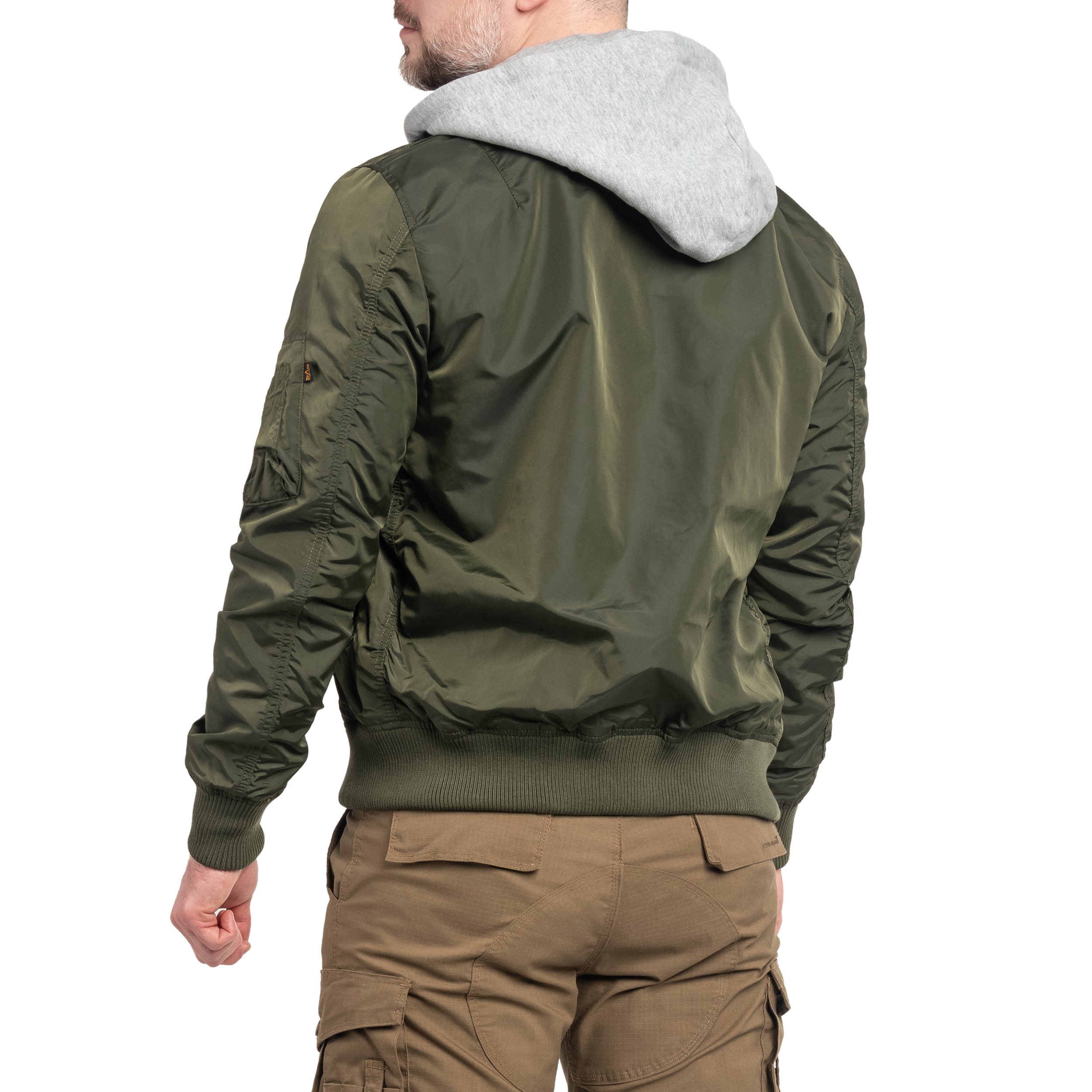 Kurtka Alpha Industries MA-1 TT Hood - Dark Green