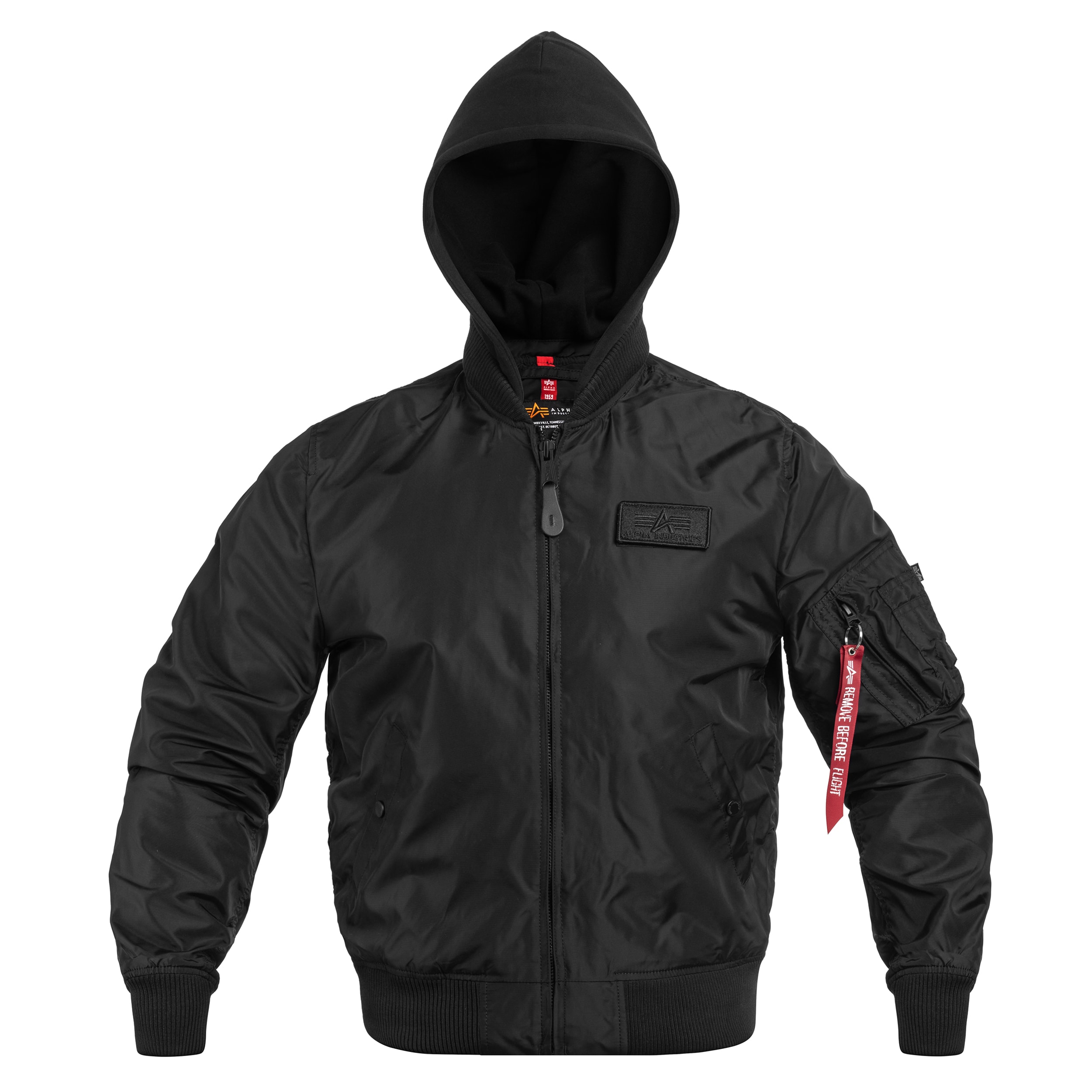 Kurtka Alpha Industries MA-1 TT Hood - Black/Black