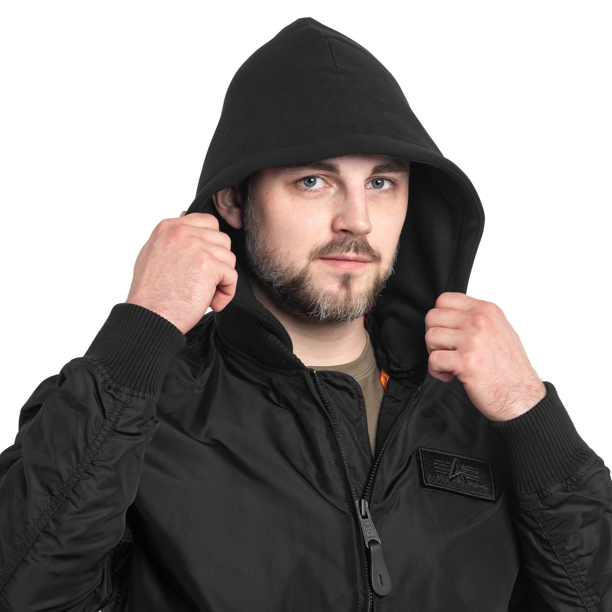 Kurtka Alpha Industries MA-1 TT Hood - Black/Black