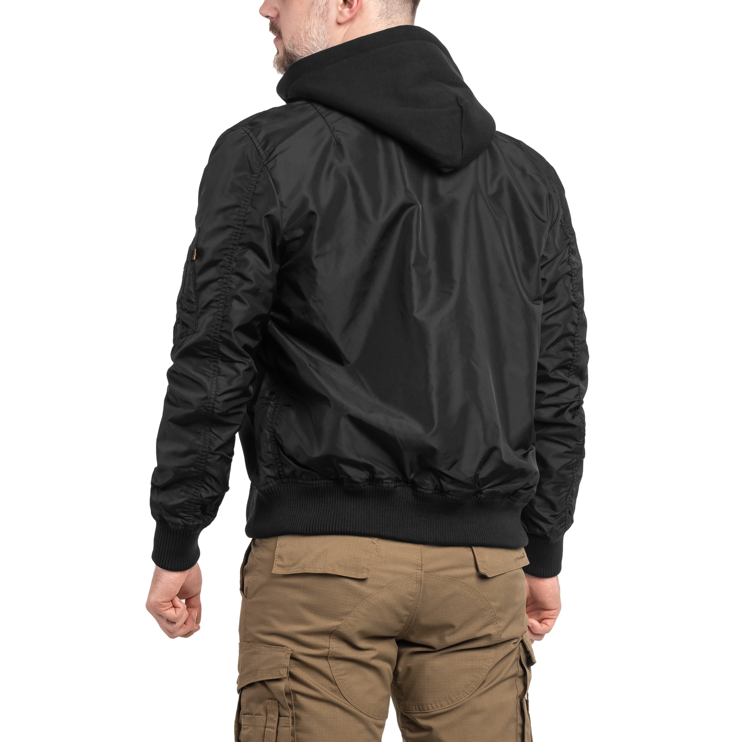 Kurtka Alpha Industries MA-1 TT Hood - Black/Black