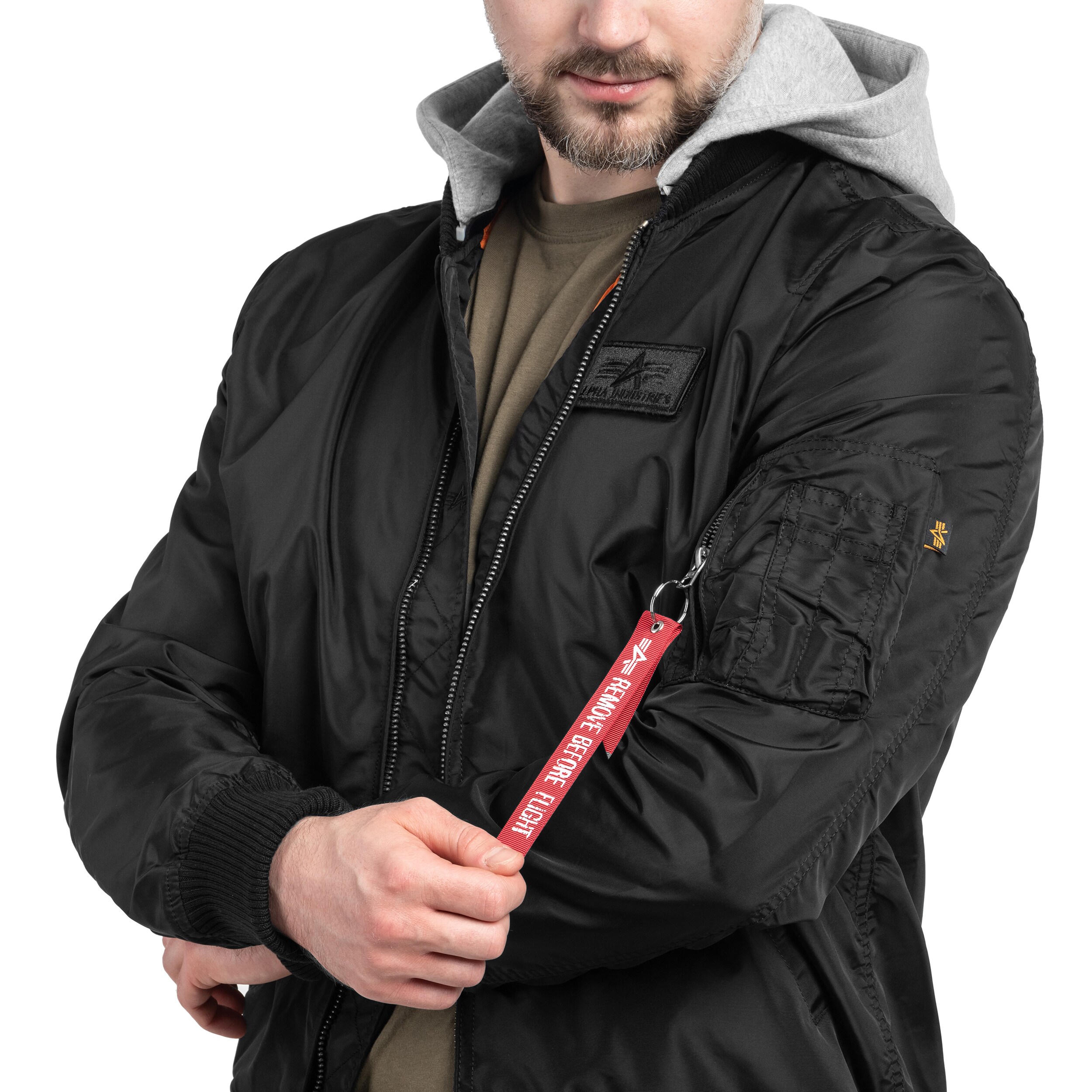 Kurtka Alpha Industries MA-1 TT Hood - Black