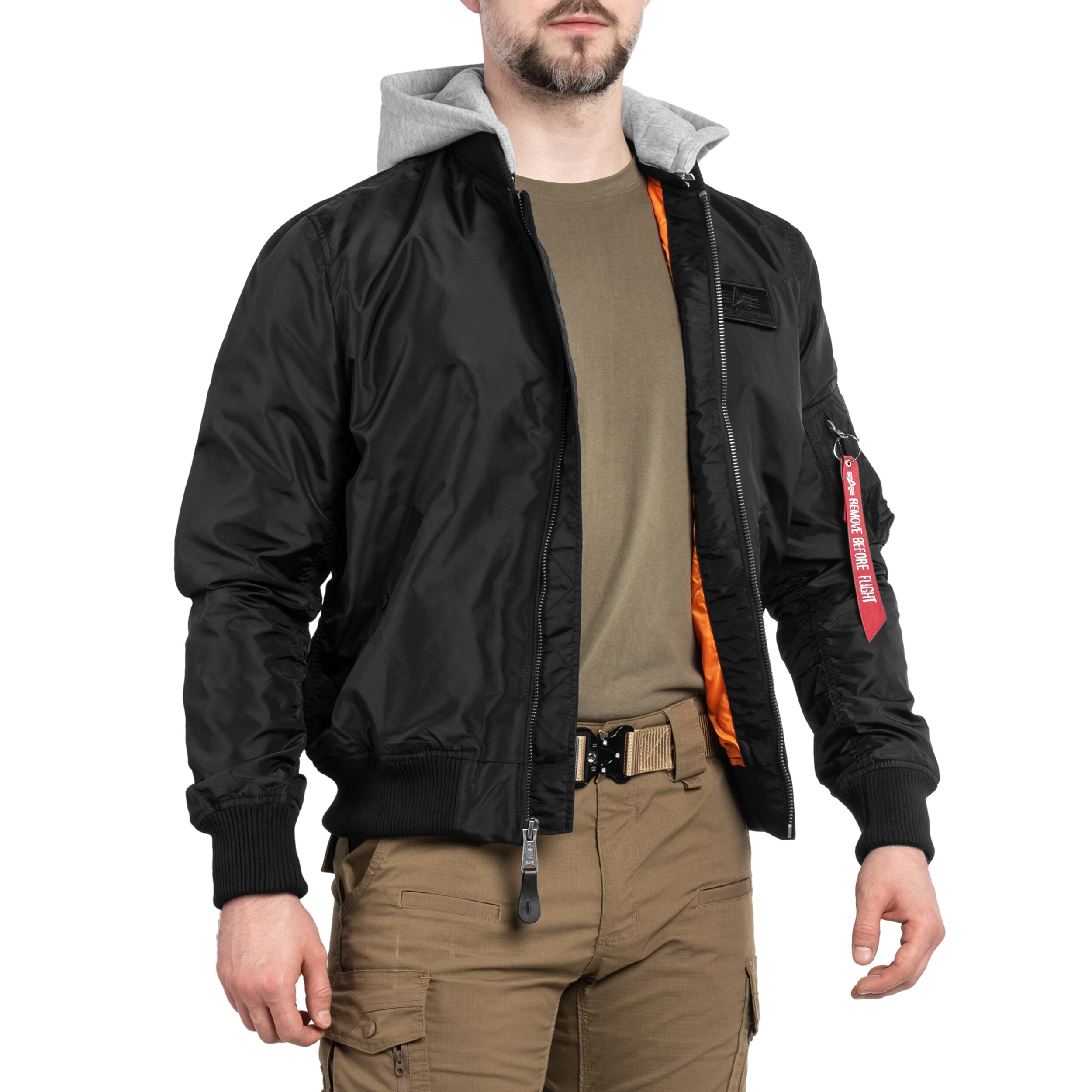 Kurtka Alpha Industries MA-1 TT Hood - Black