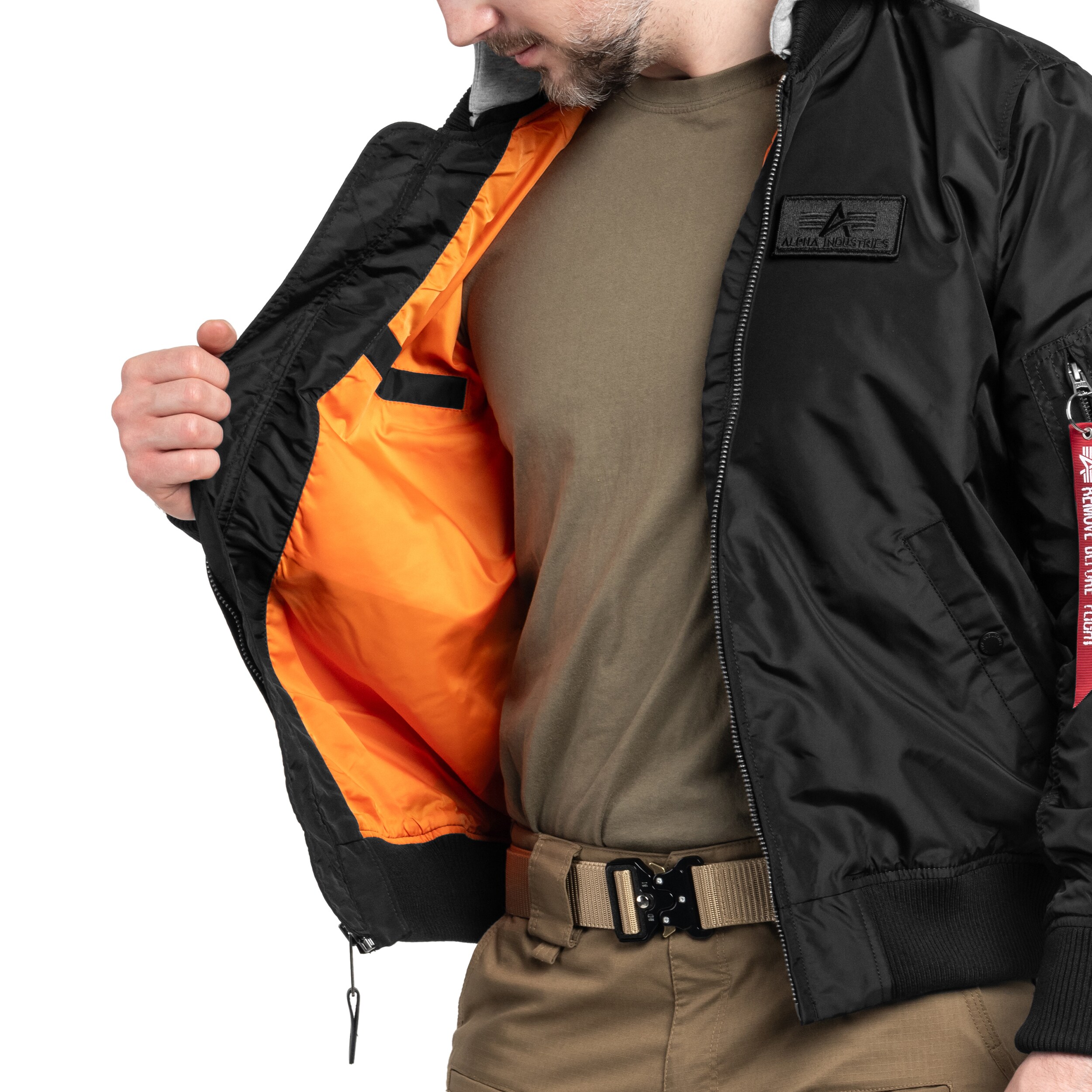 Kurtka Alpha Industries MA-1 TT Hood - Black