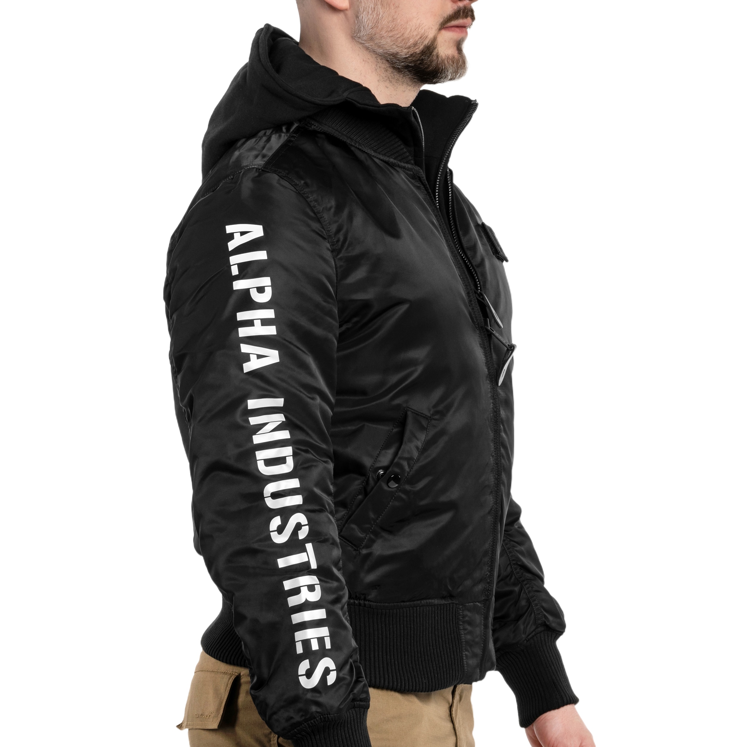 Куртка Alpha Industries MA-1 D-Tec SE - Black/Reflective