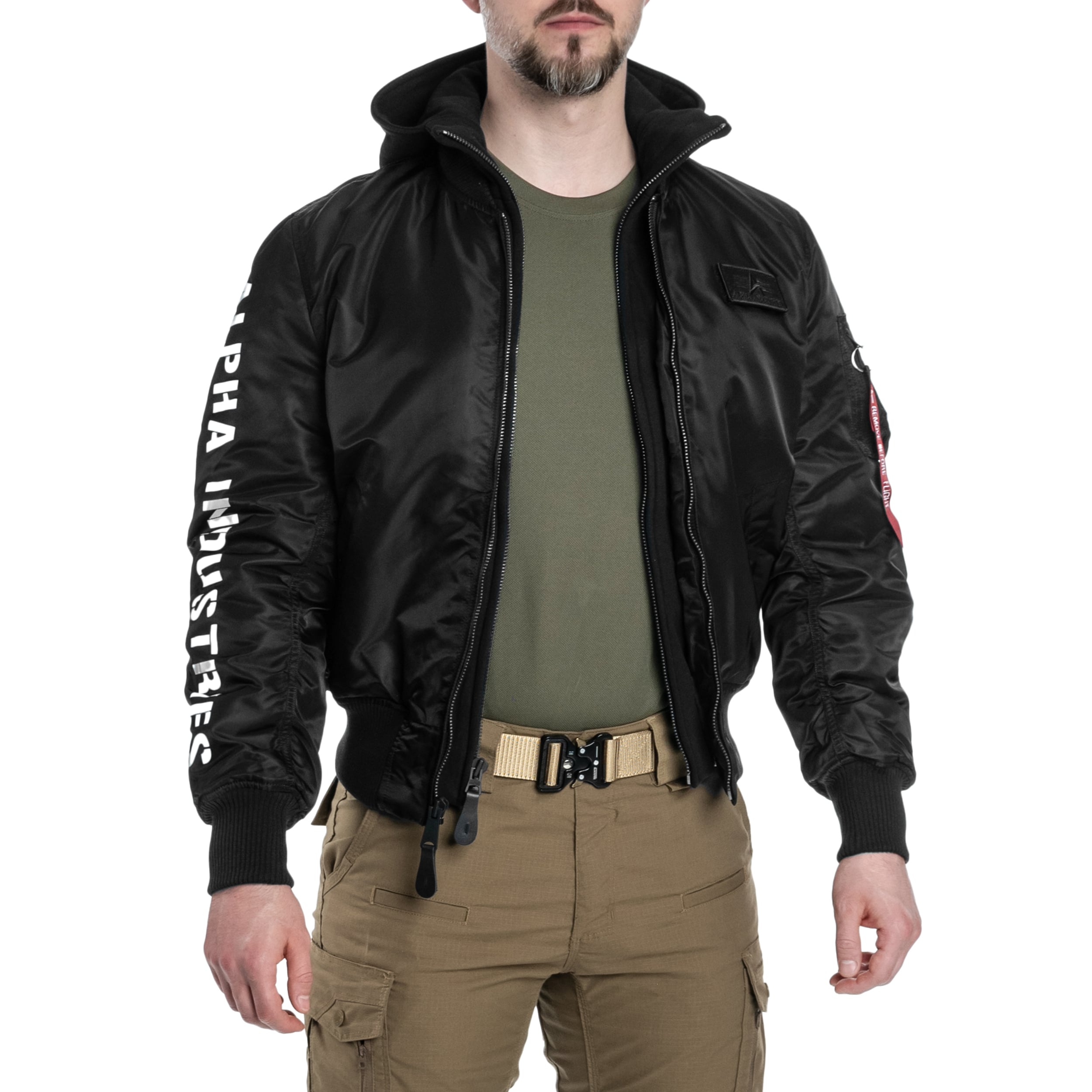 Куртка Alpha Industries MA-1 D-Tec SE - Black/Reflective