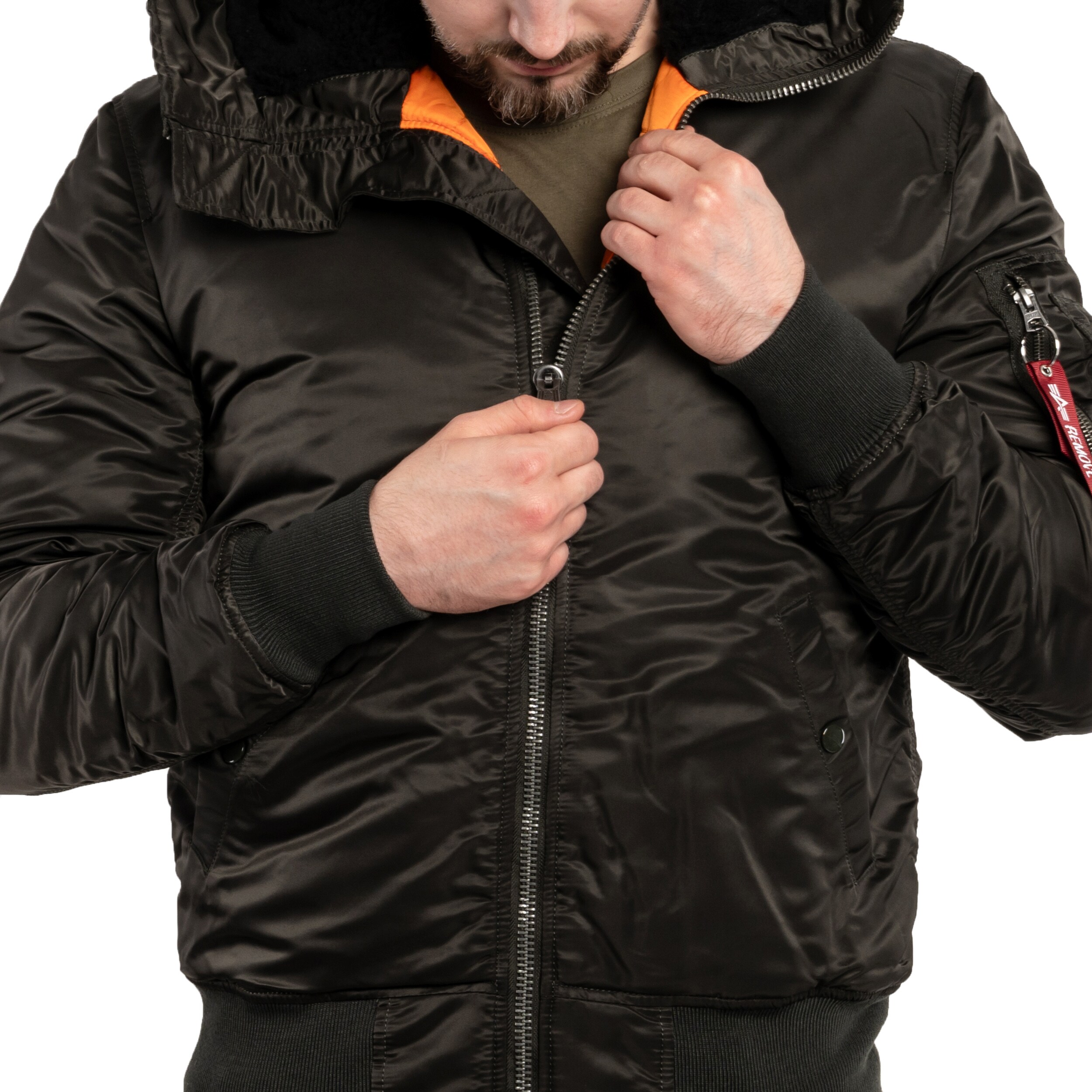 Куртка Alpha Industries MA-1 Hooded - Black Olive