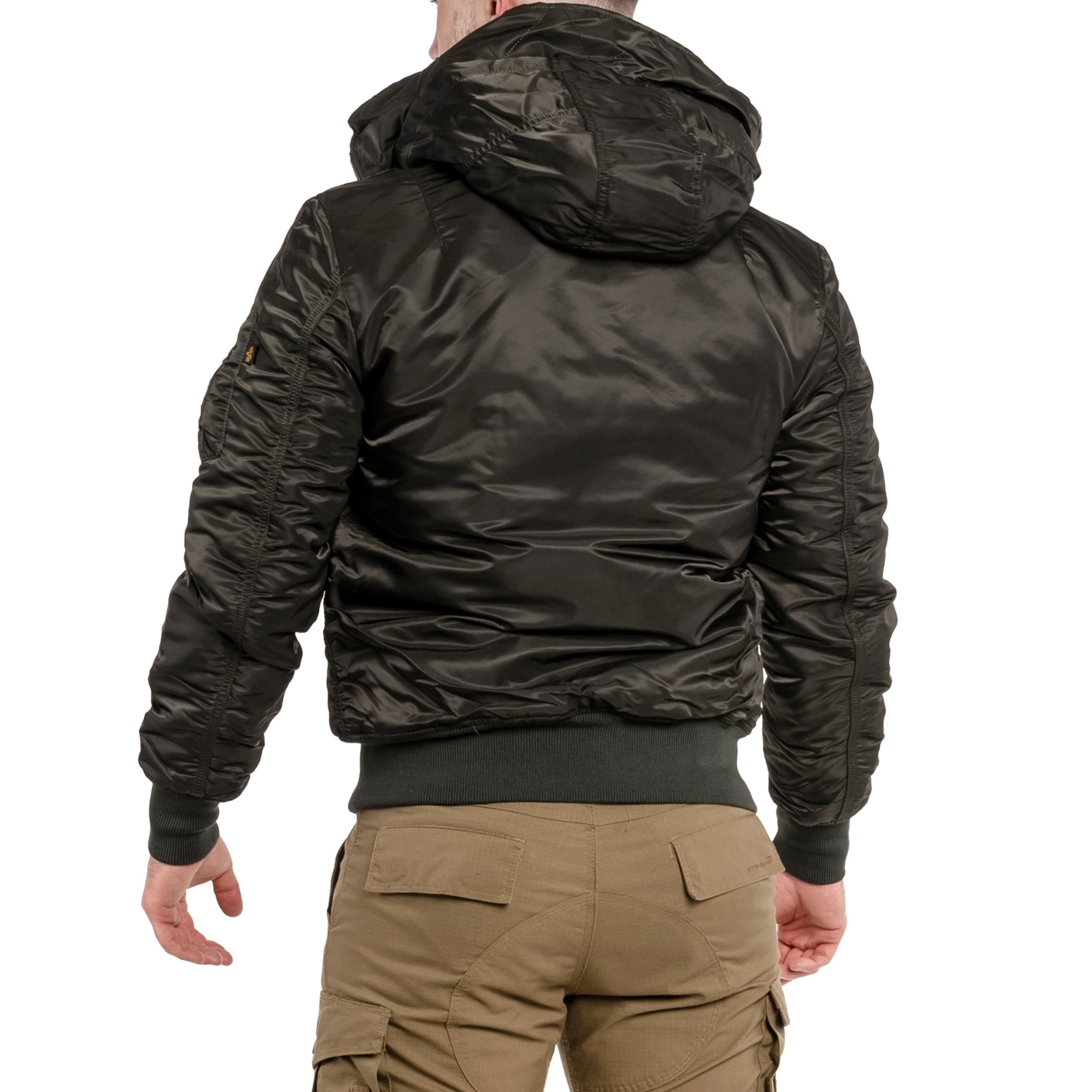 Kurtka Alpha Industries MA-1 Hooded - Black Olive