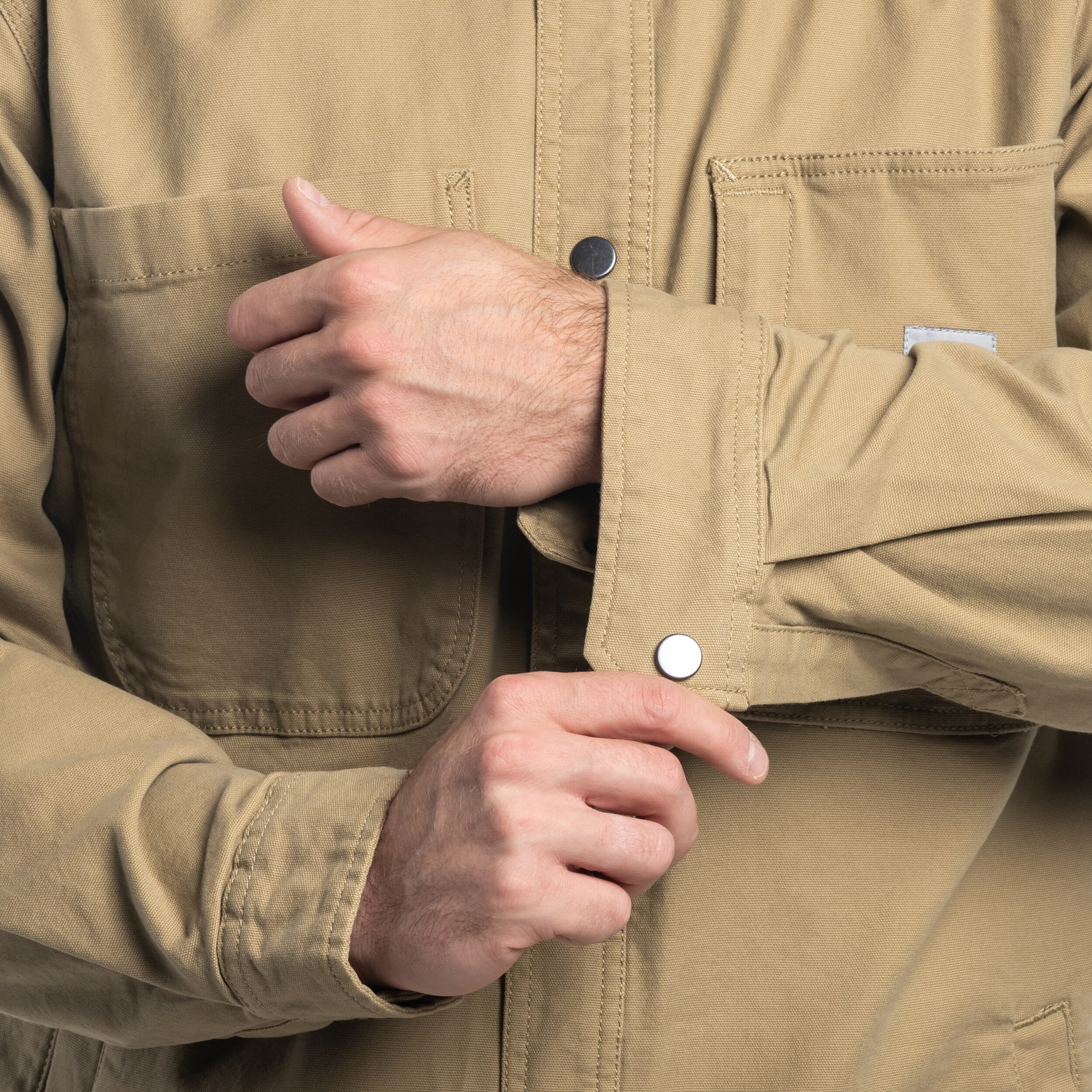 Koszula Carhartt Fleece Lined Snap Front Shirt - Dark Khaki